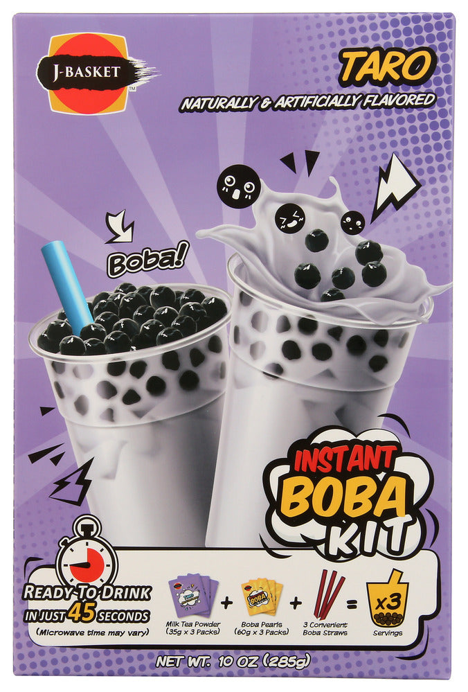 J-Basket Tea Boba Kit Taro - Pack of 6 - 10 oz