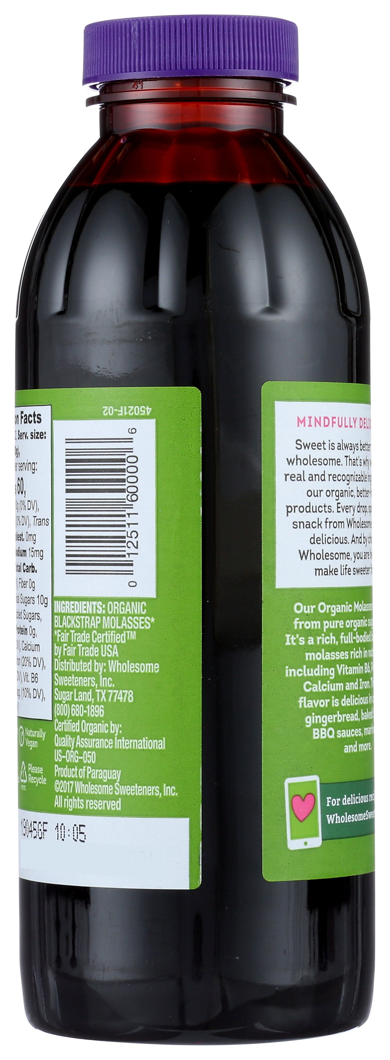 WHOLESOME MOLASSES BLACKSTRAP ORG FTC [ORGANIC MOLASSES - 16 OZ]