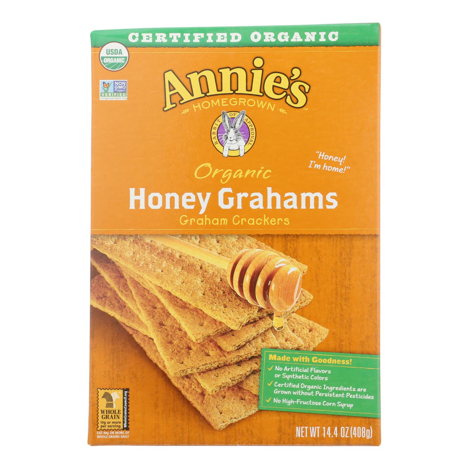 Annie's Homegrown Organic Honey Graham Crackers  - 1 Each - 14.4 OZ