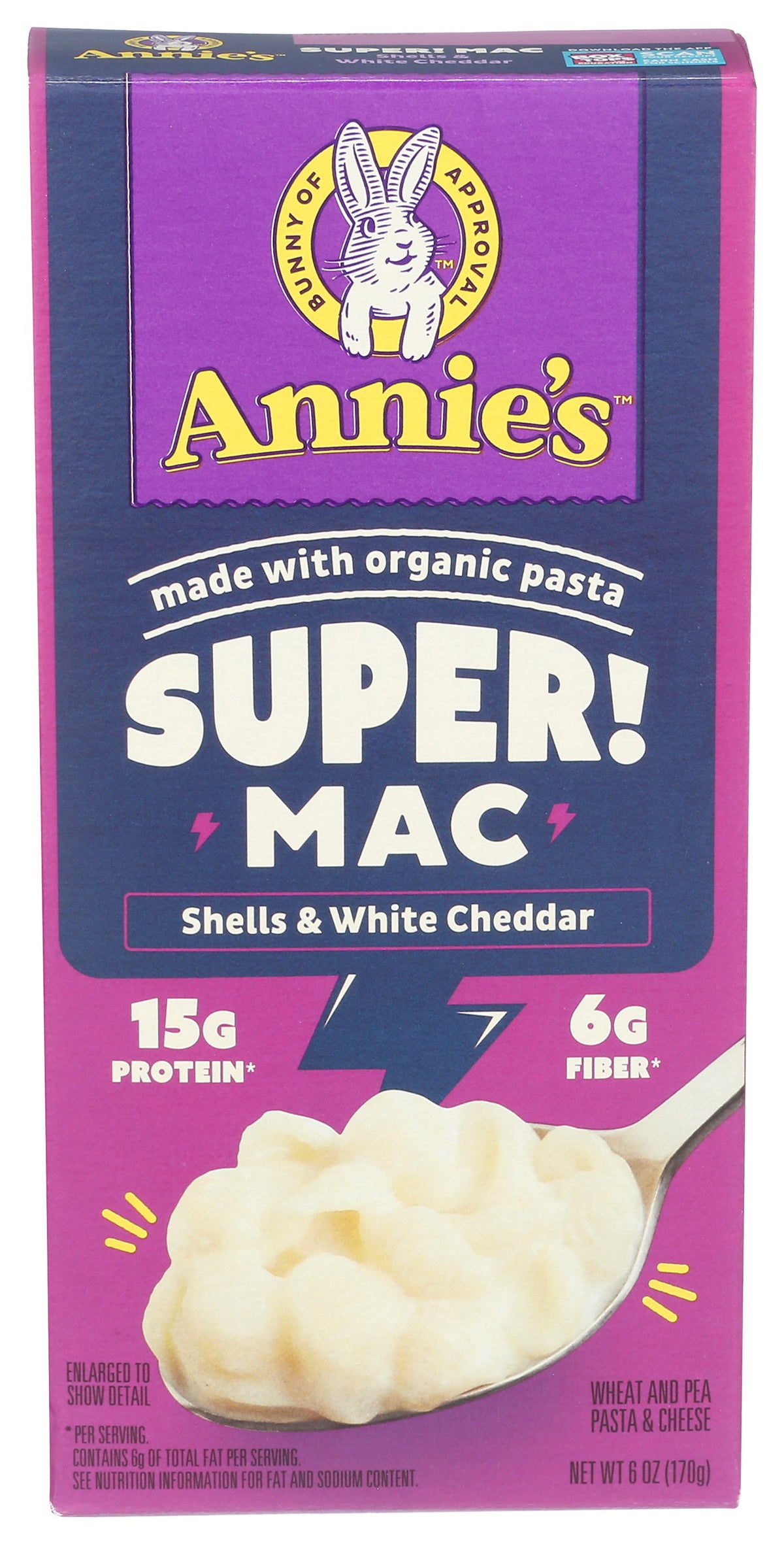 ANNIES HOMEGROWN MAC&CHS SPR PRTN WHTCHD - Case of 12