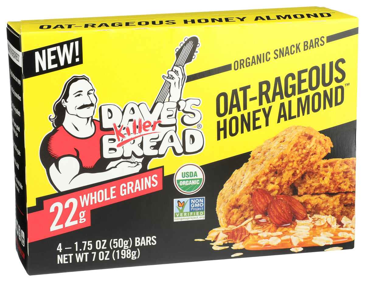 DAVES KILLER BREAD BAR ORG 4MP OAT HONEY ALMO - Case of 6
