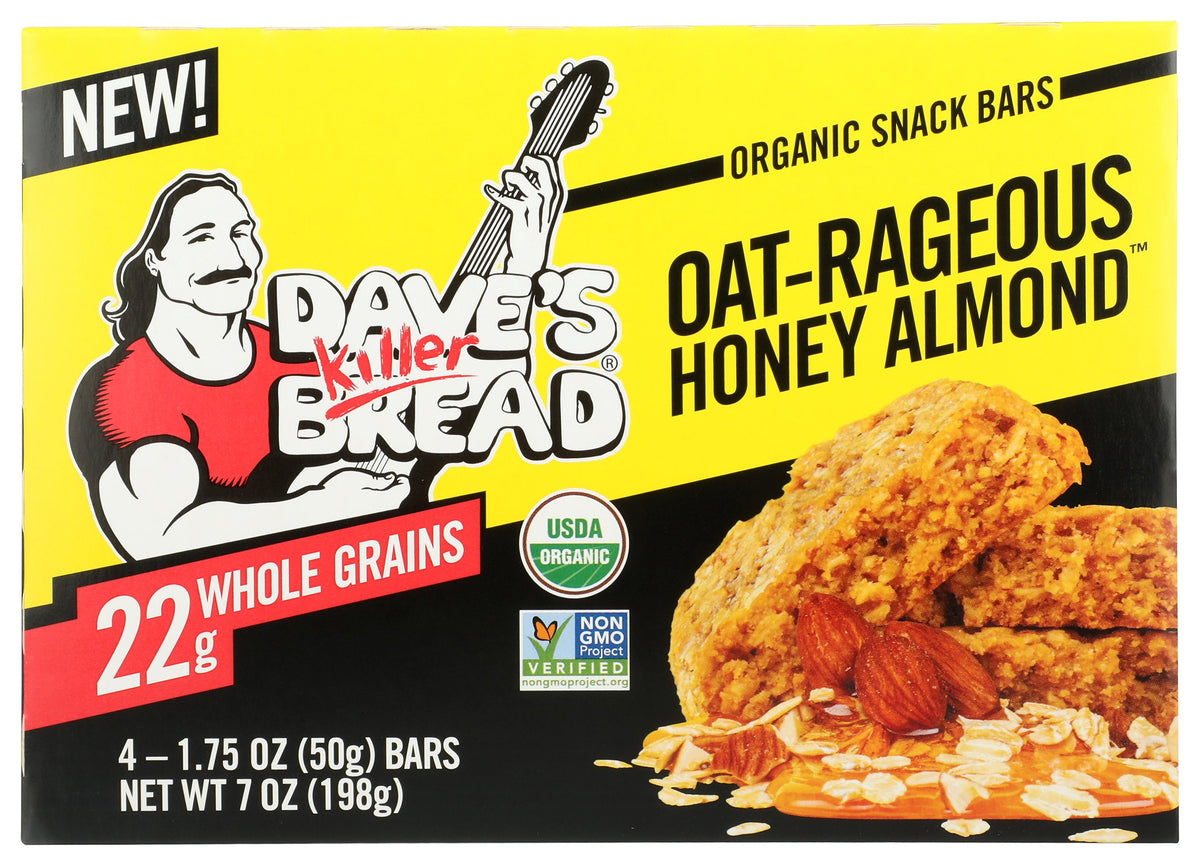 DAVES KILLER BREAD BAR ORG 4MP OAT HONEY ALMO - Case of 6