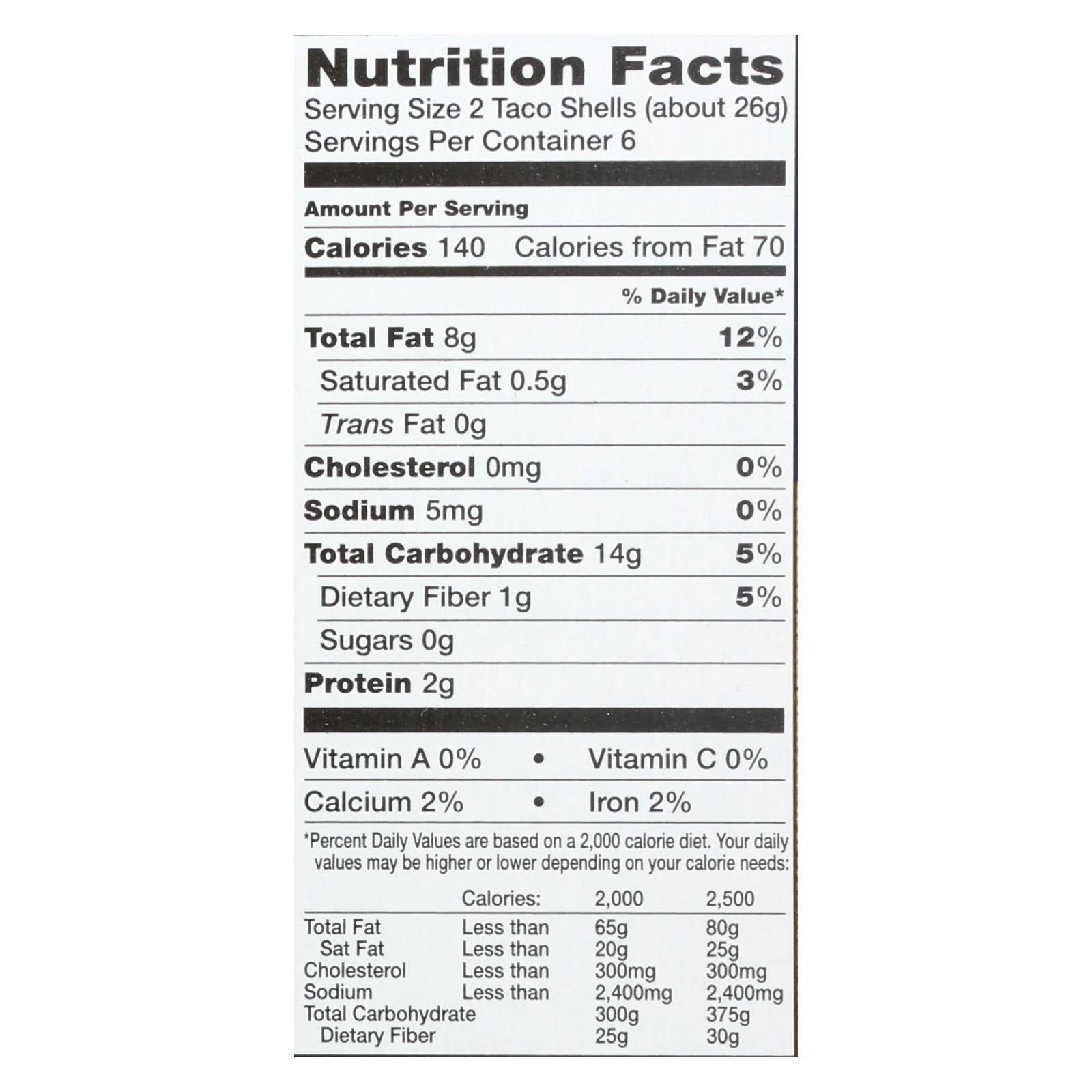 Garden Of Eatin' Blue Corn Taco Shells - Blue Corn - Case Of 12 - 5.5 Oz.
