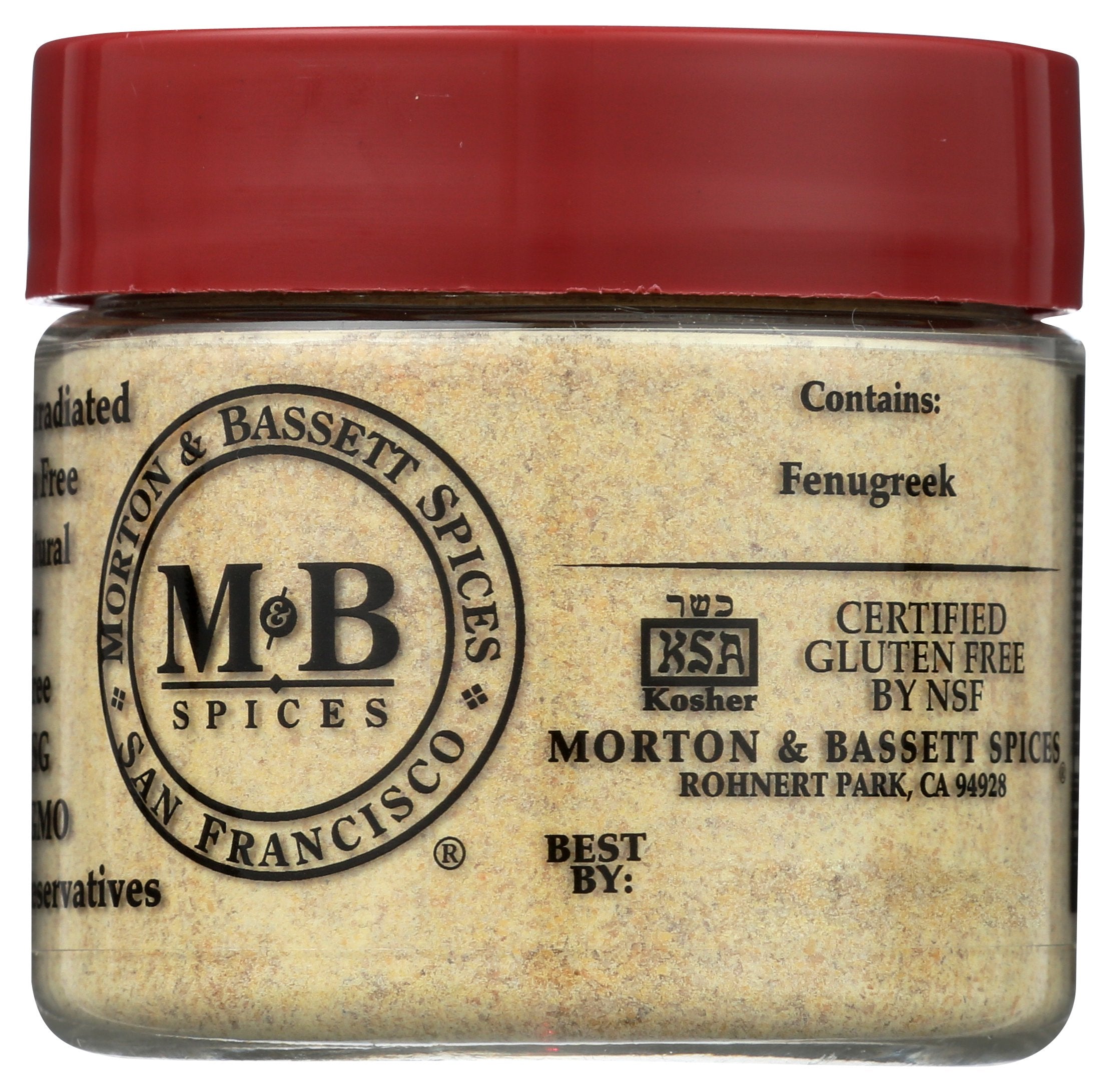 MORTON & BASSETT SEASONING FENUGREEK - Case of 3