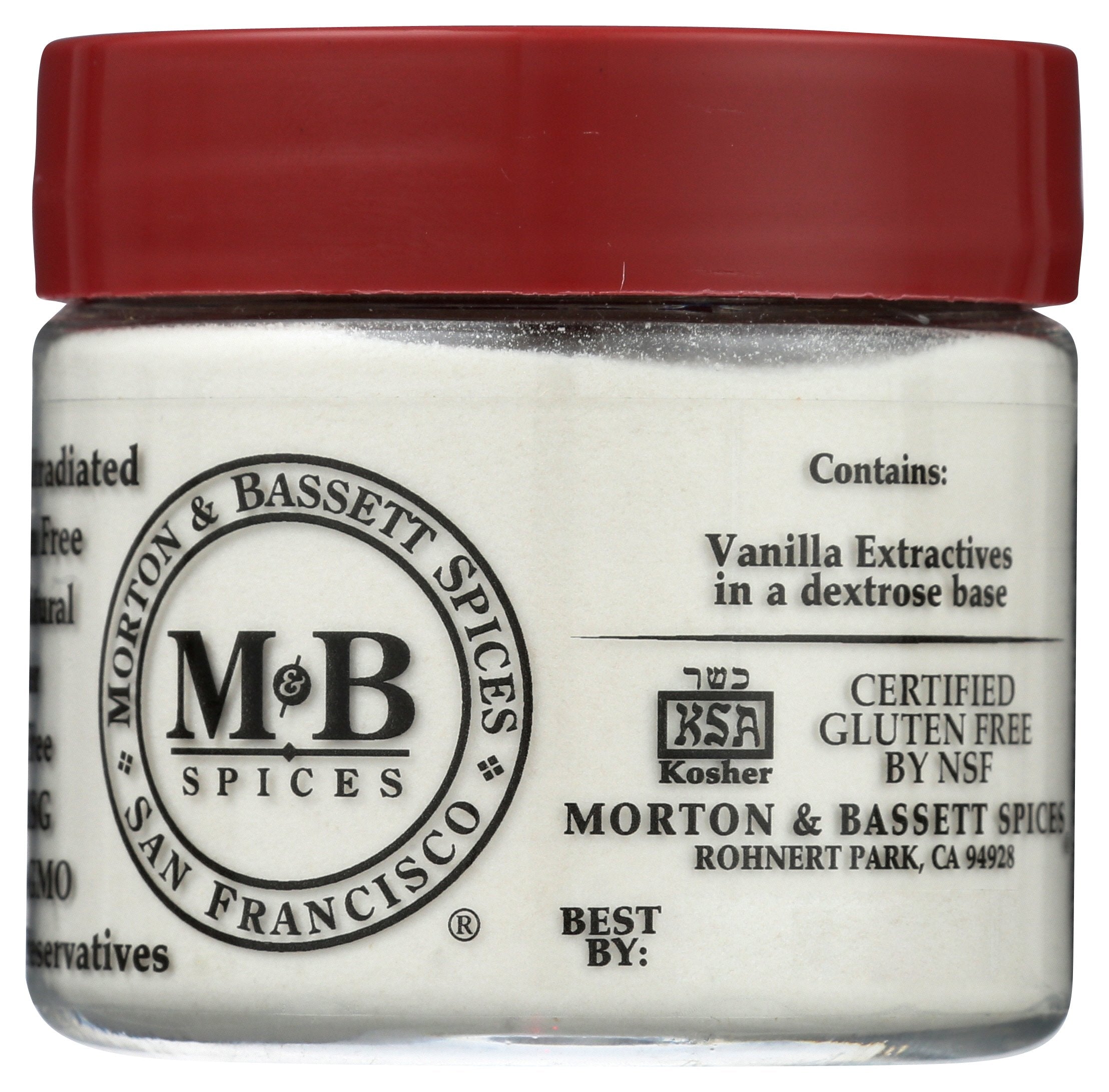 MORTON & BASSETT SEASONING VANILLA POWDER - Case of 3