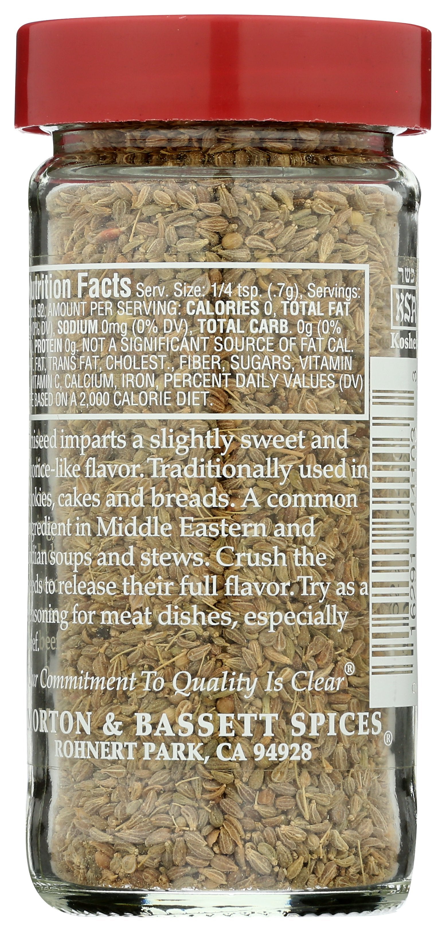 MORTON & BASSETT ANISEED - Case of 3