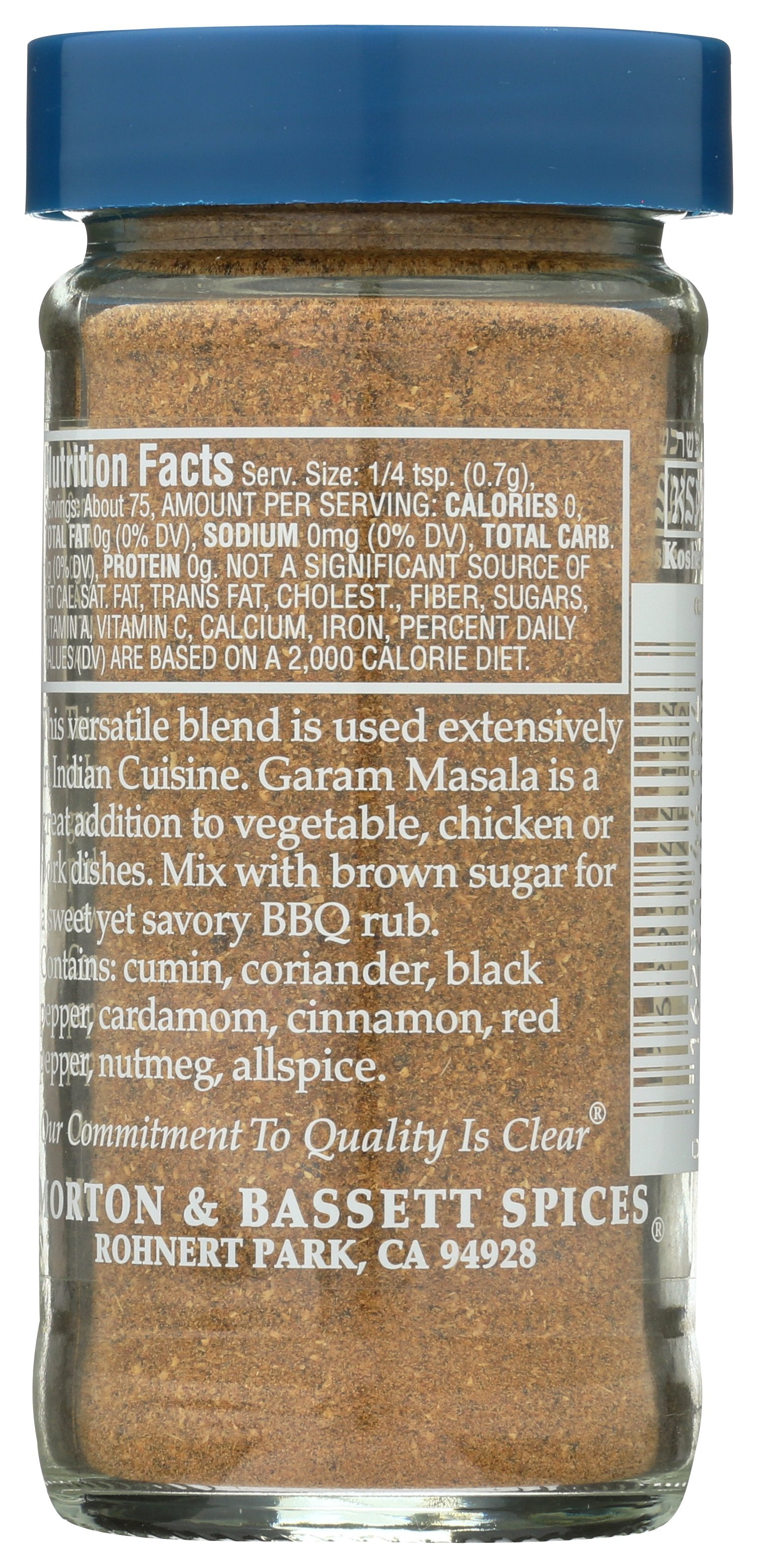 MORTON & BASSETT GARAM MASALA - Case of 3