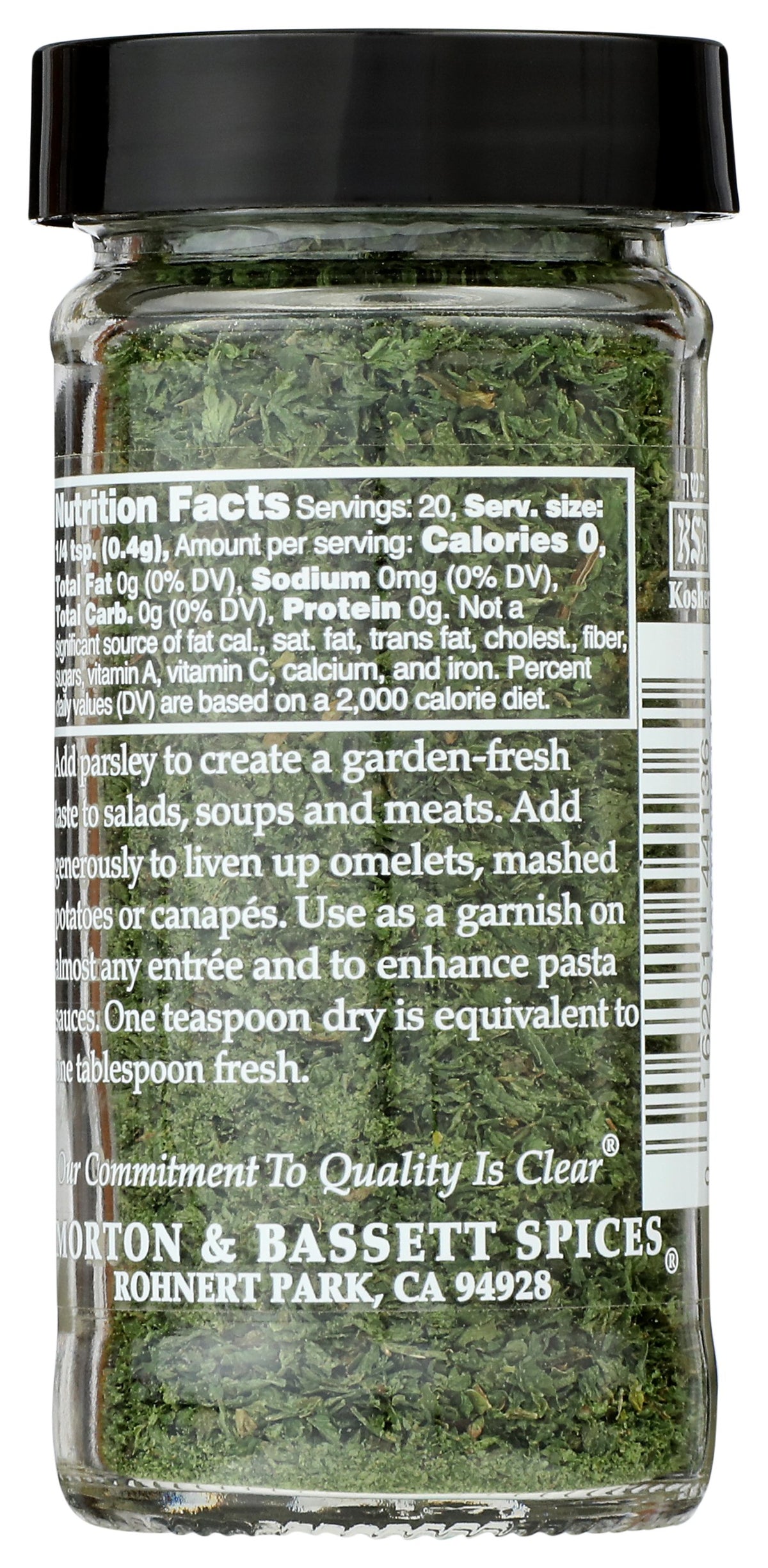 MORTON & BASSETT PARSLEY - Case of 3