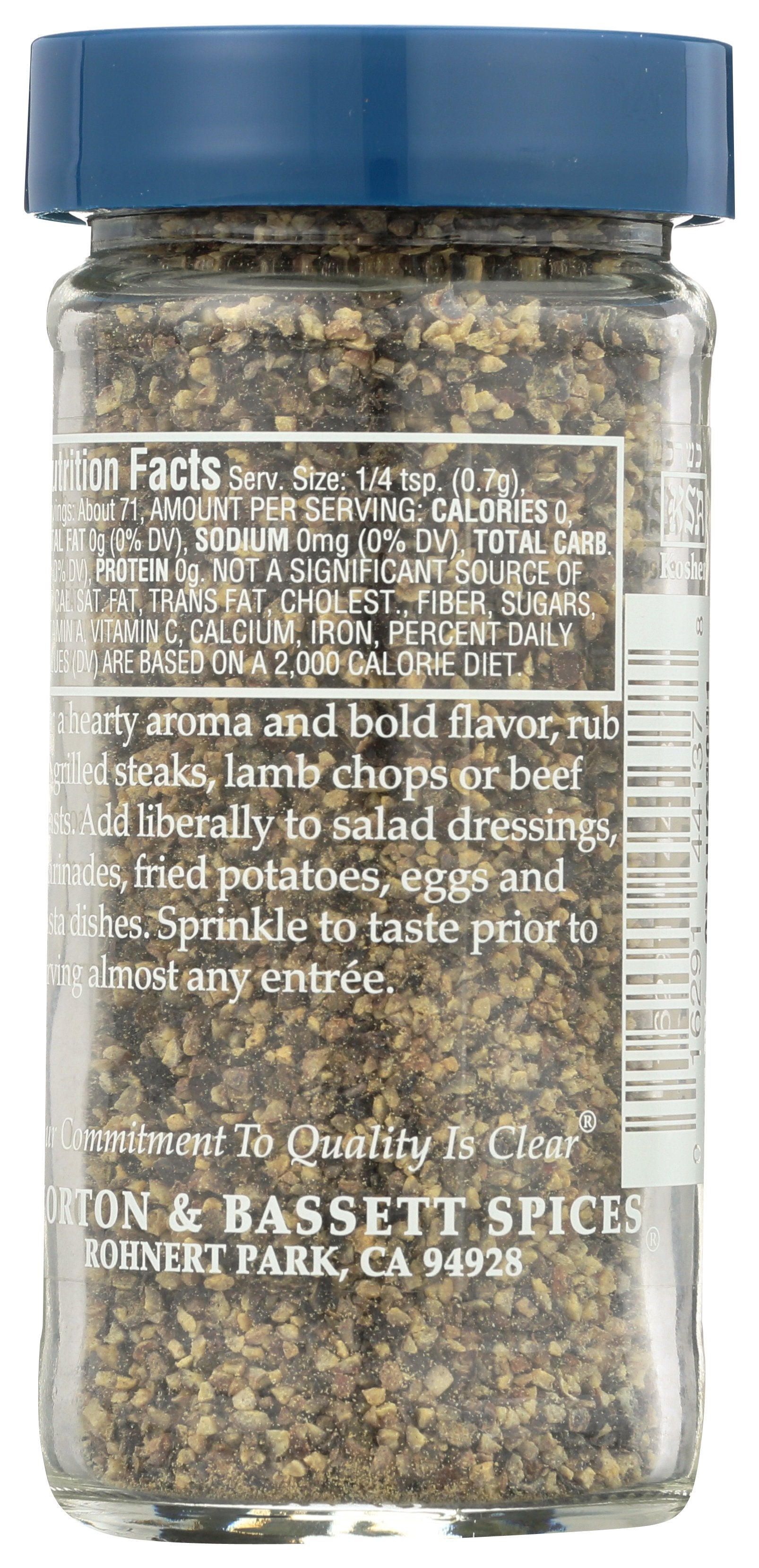MORTON & BASSETT PEPPER BLCK GRND COARSE - Case of 3