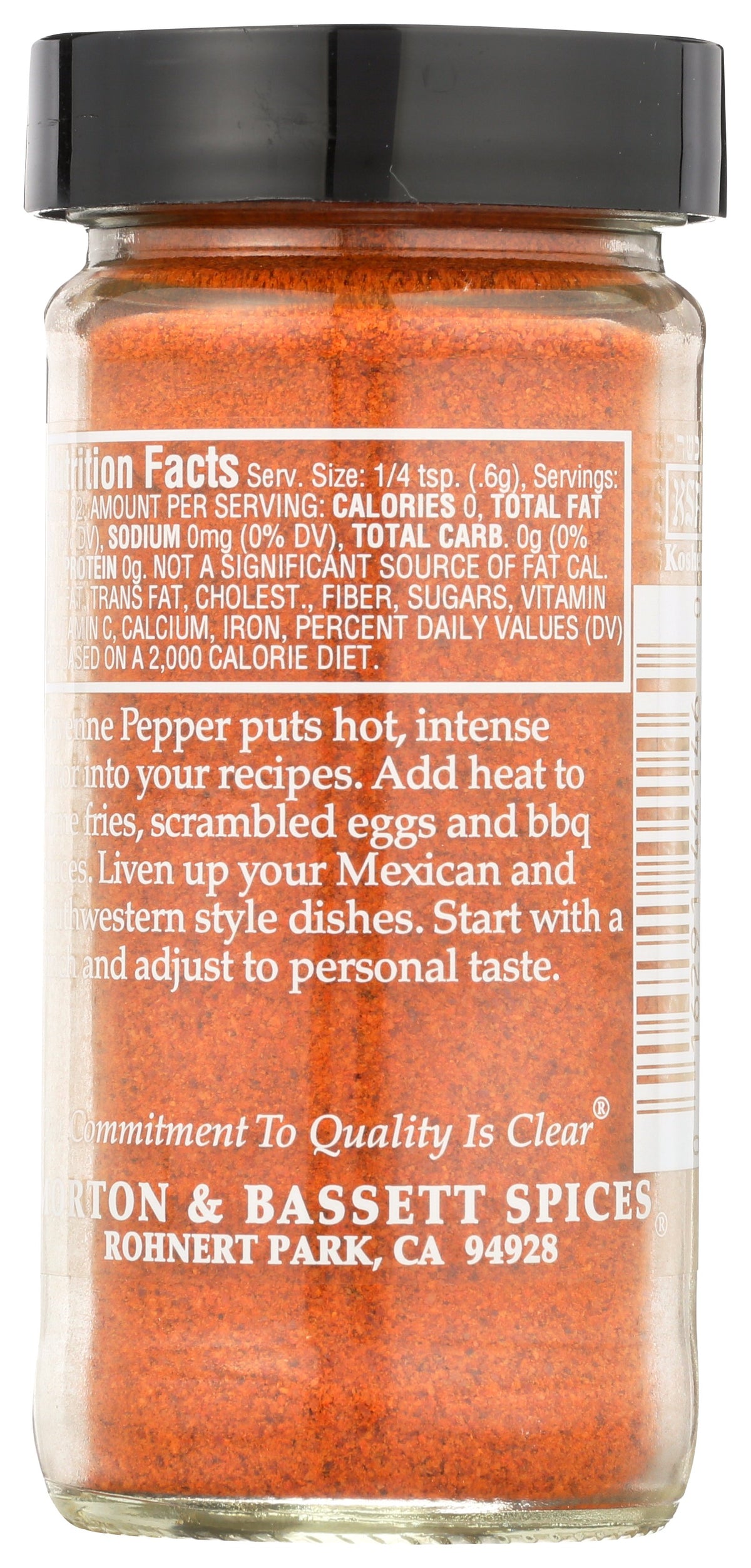MORTON & BASSETT PEPPER CAYANNE - Case of 3