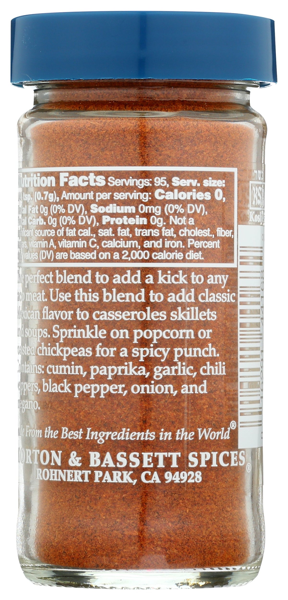 MORTON & BASSETT SEASONING TACO - Case of 3
