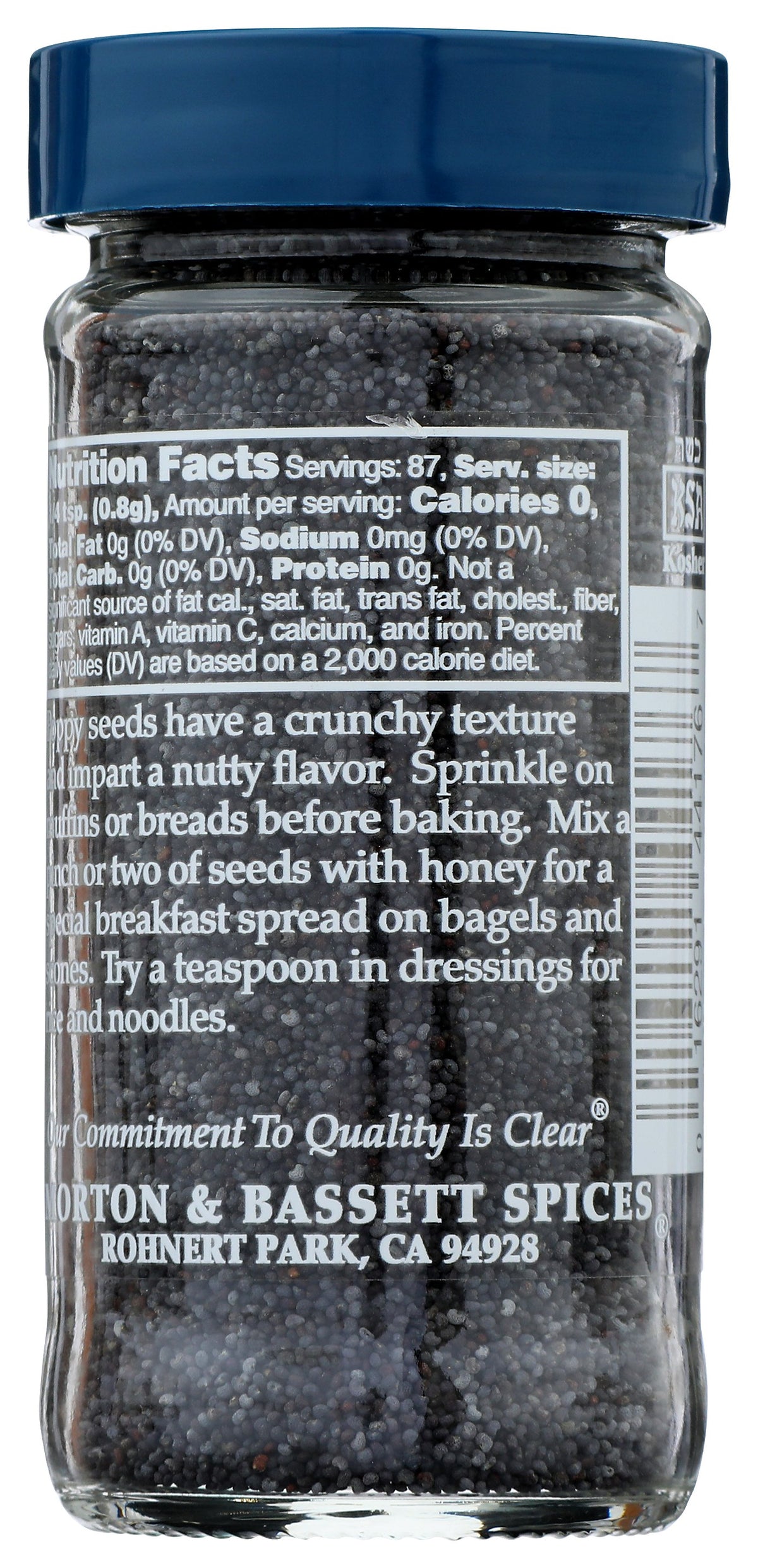 MORTON & BASSETT POPPY SEED - Case of 3
