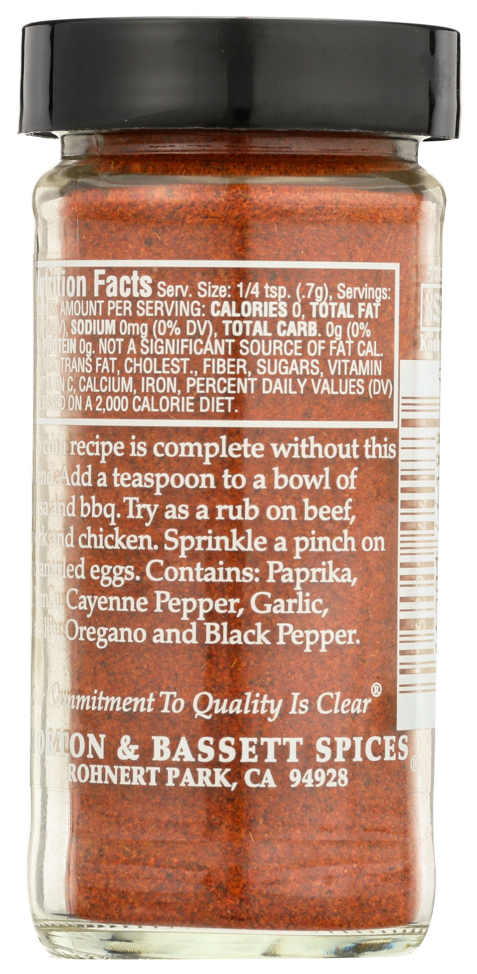 MORTON & BASSETT CHILI PWDR - Case of 3