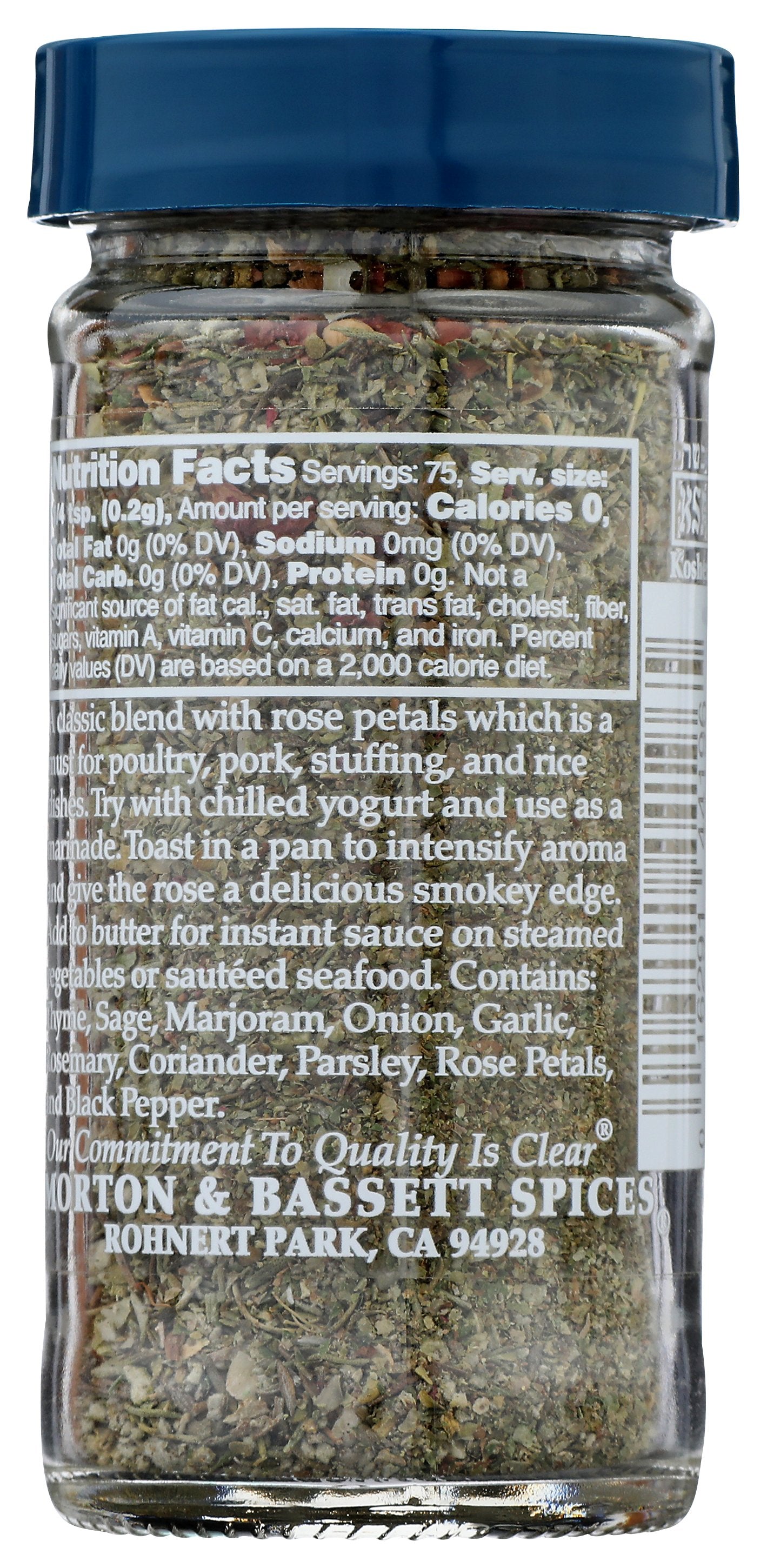 MORTON & BASSETT HERBS POULTRY ROSE PETALS - Case of 3