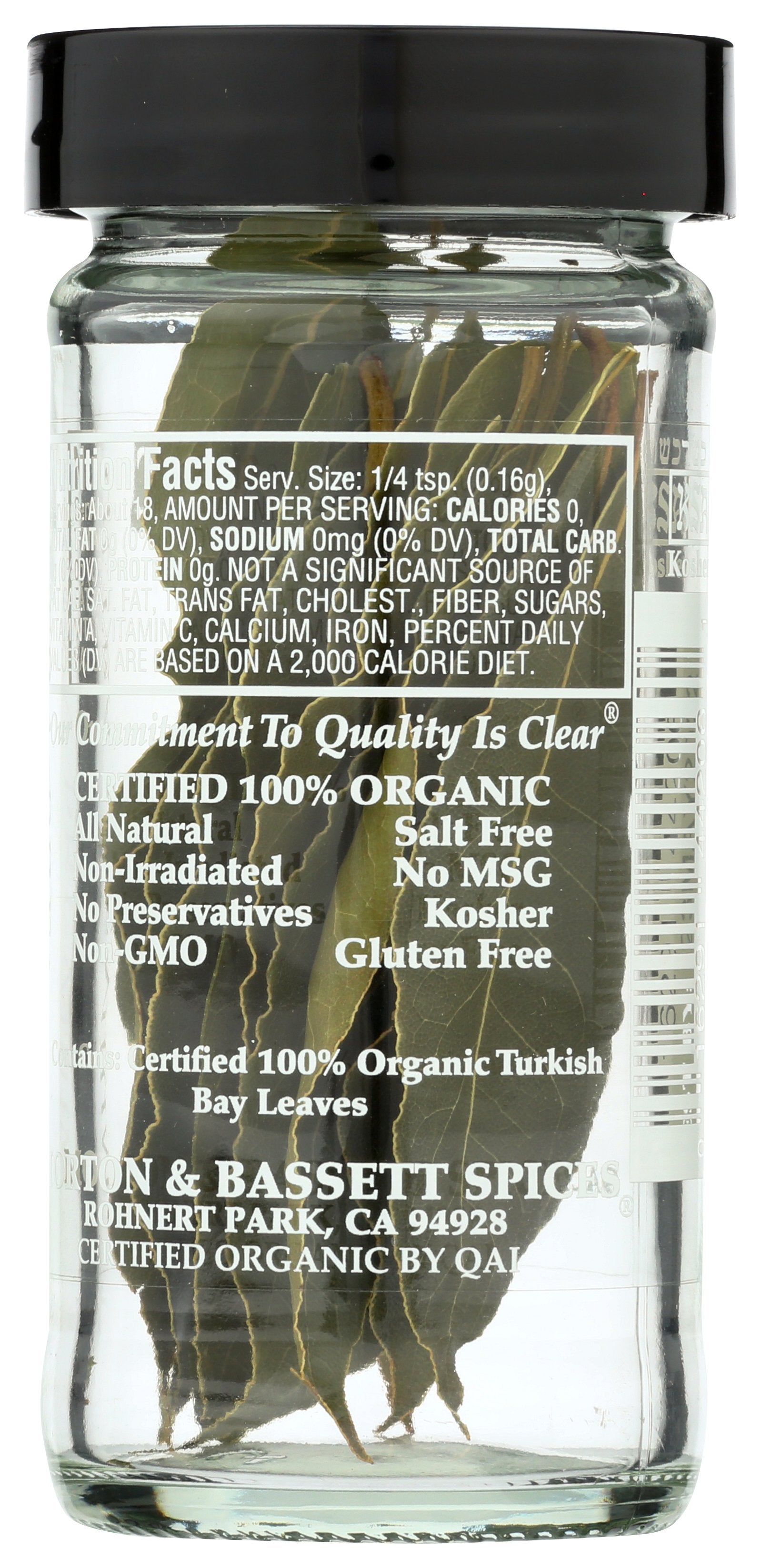 MORTON & BASSETT LEAVES BAY TURKISH ORG - Case of 3