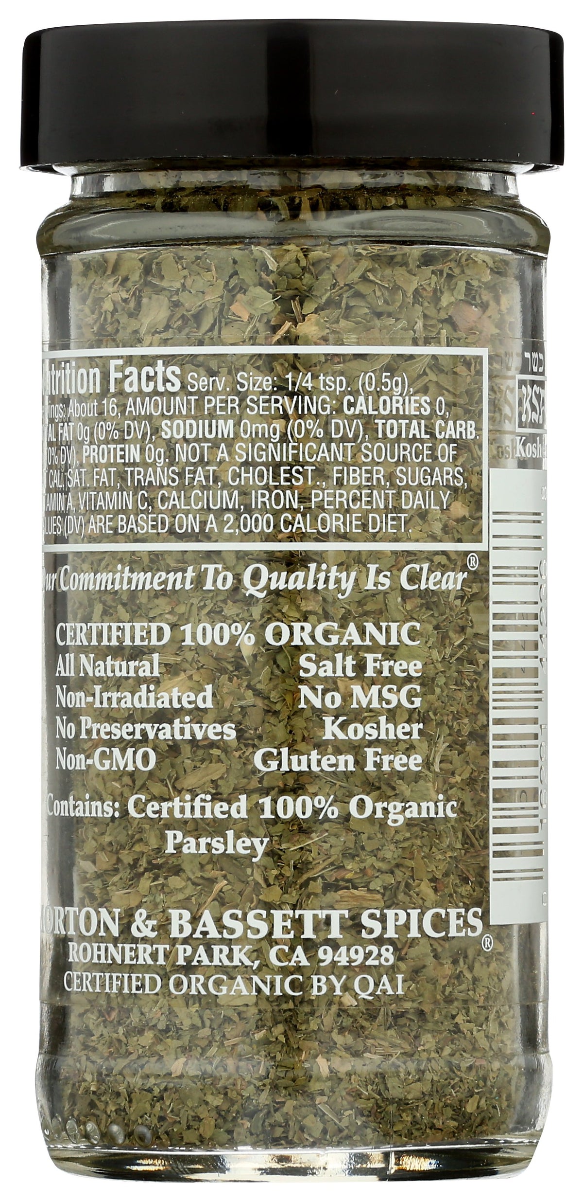 MORTON & BASSETT PARSLEY ORG - Case of 3