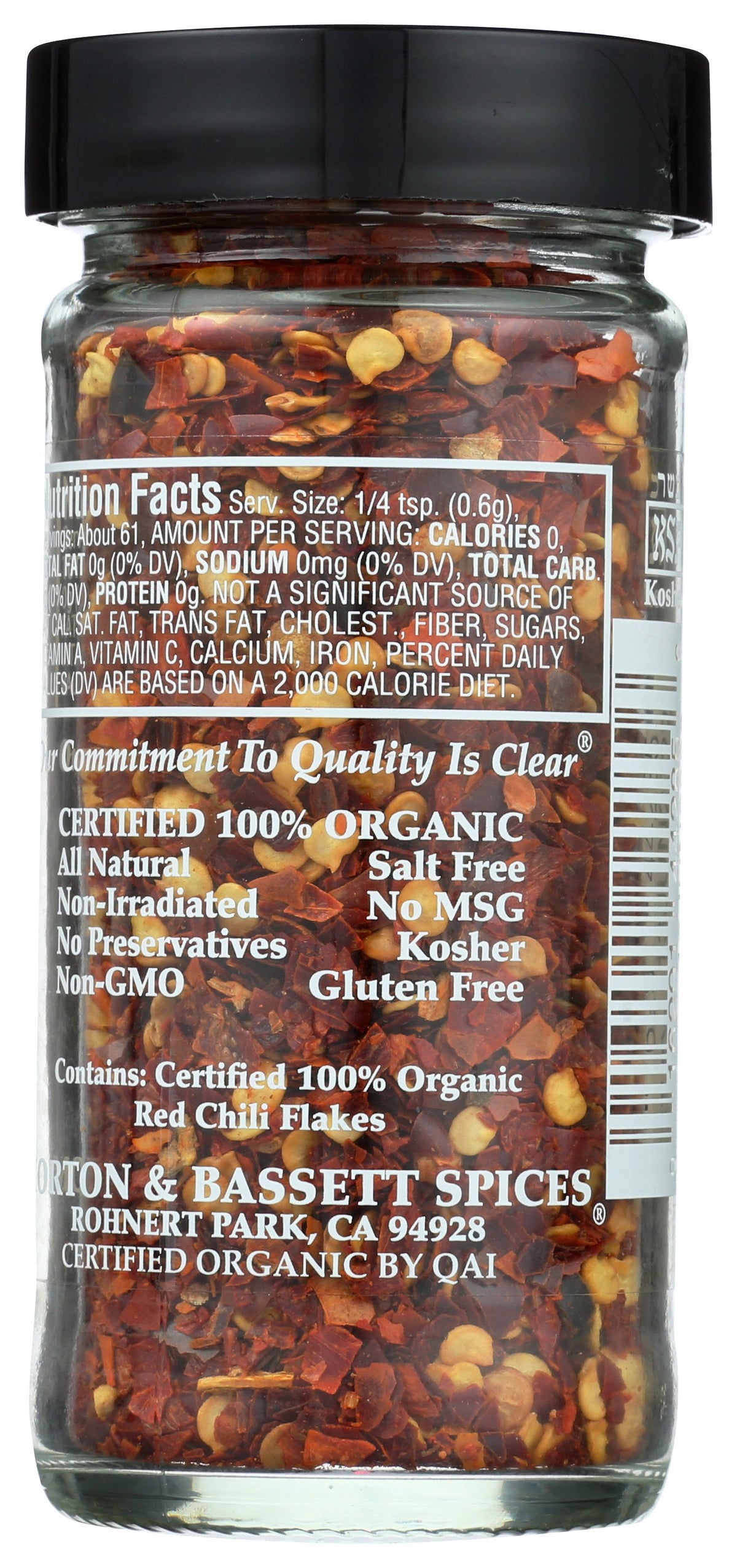 MORTON & BASSETT SPICE RED CHILI FLK ORG - Case of 3