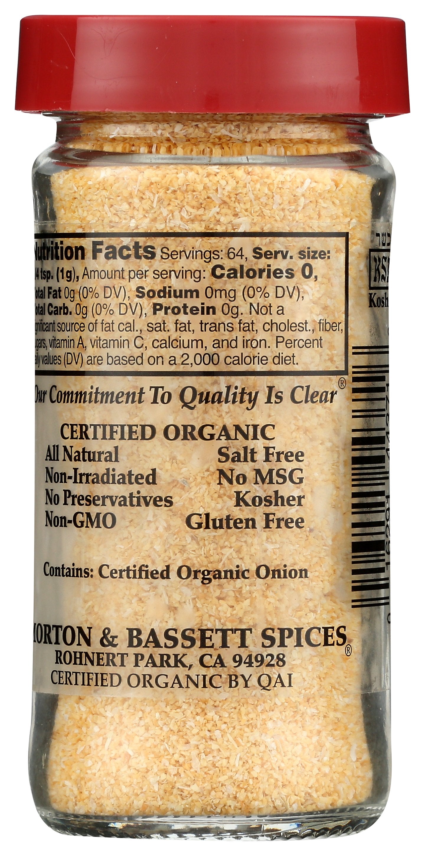 MORTON & BASSETT SSNNG ONION POWDER - Case of 3