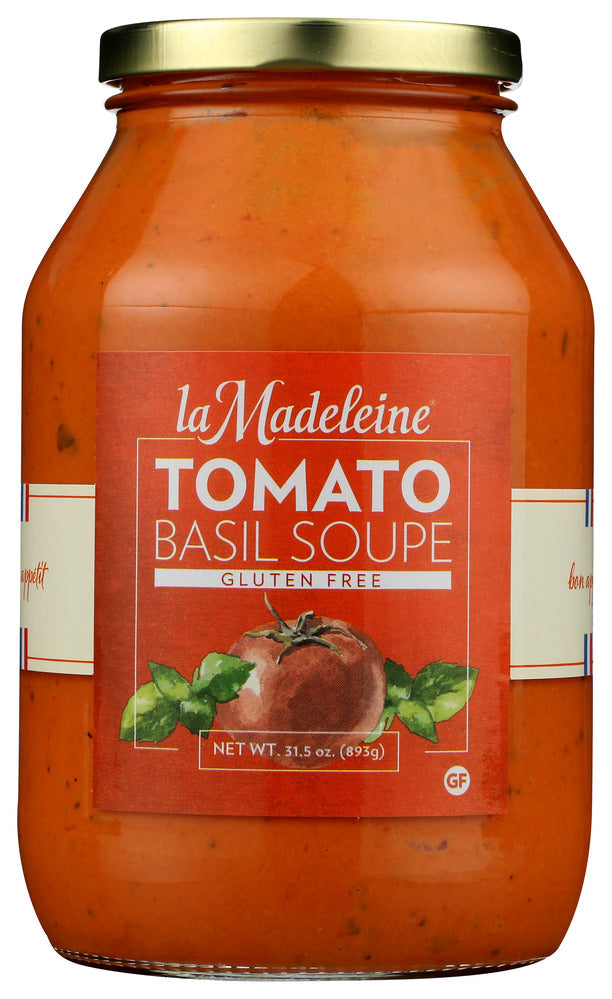 La Madeleine Gluten Free Tomato Basil Soupe - Case of 6 - 31.5 oz