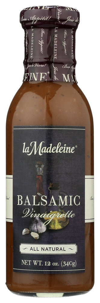 La Madeleine Dressing Balsamic Vinaigrette - Case of 6 - 12 oz