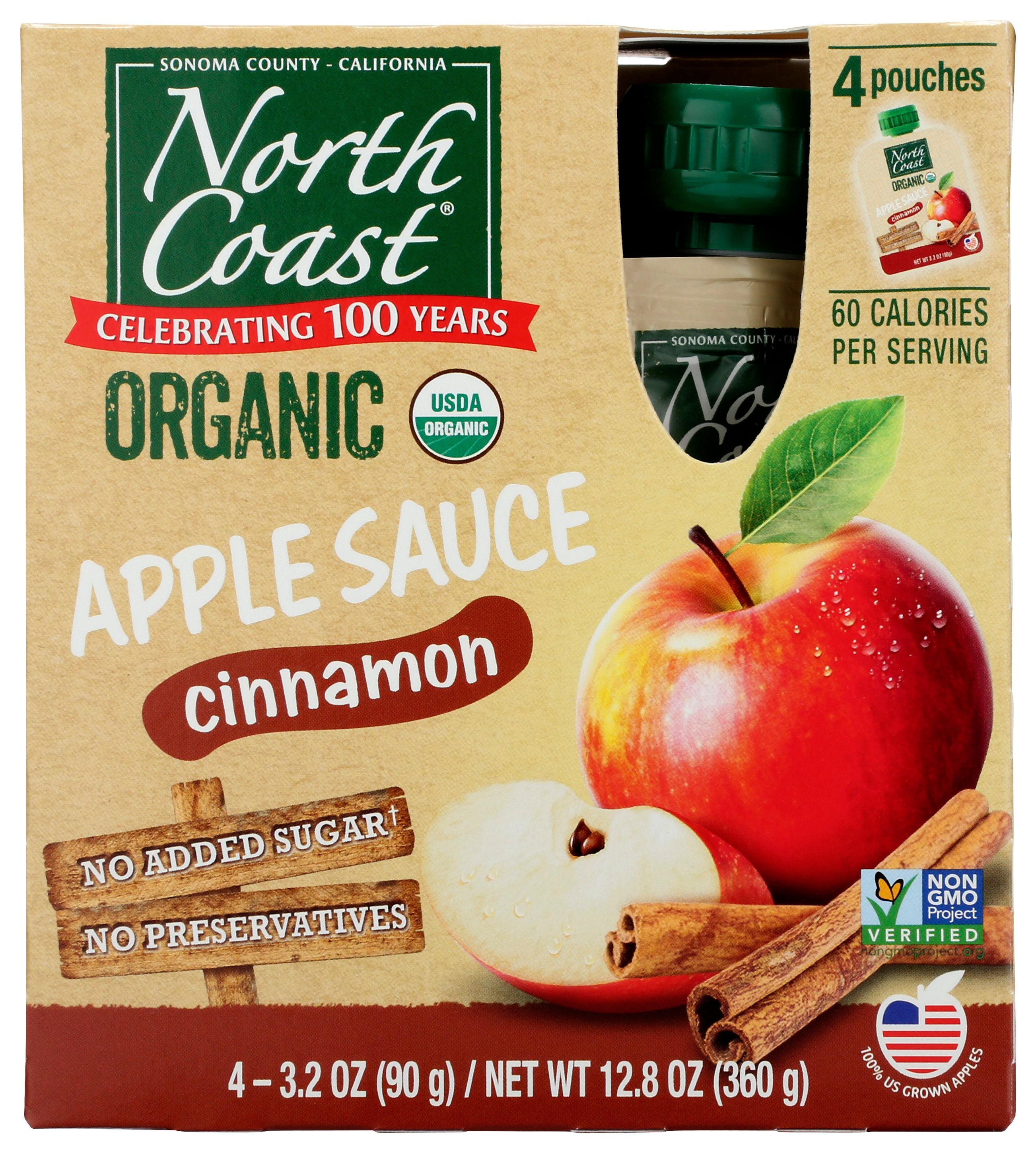 NORTH COAST APLESAUC CNN 4PK PCH ORG - Case of 6