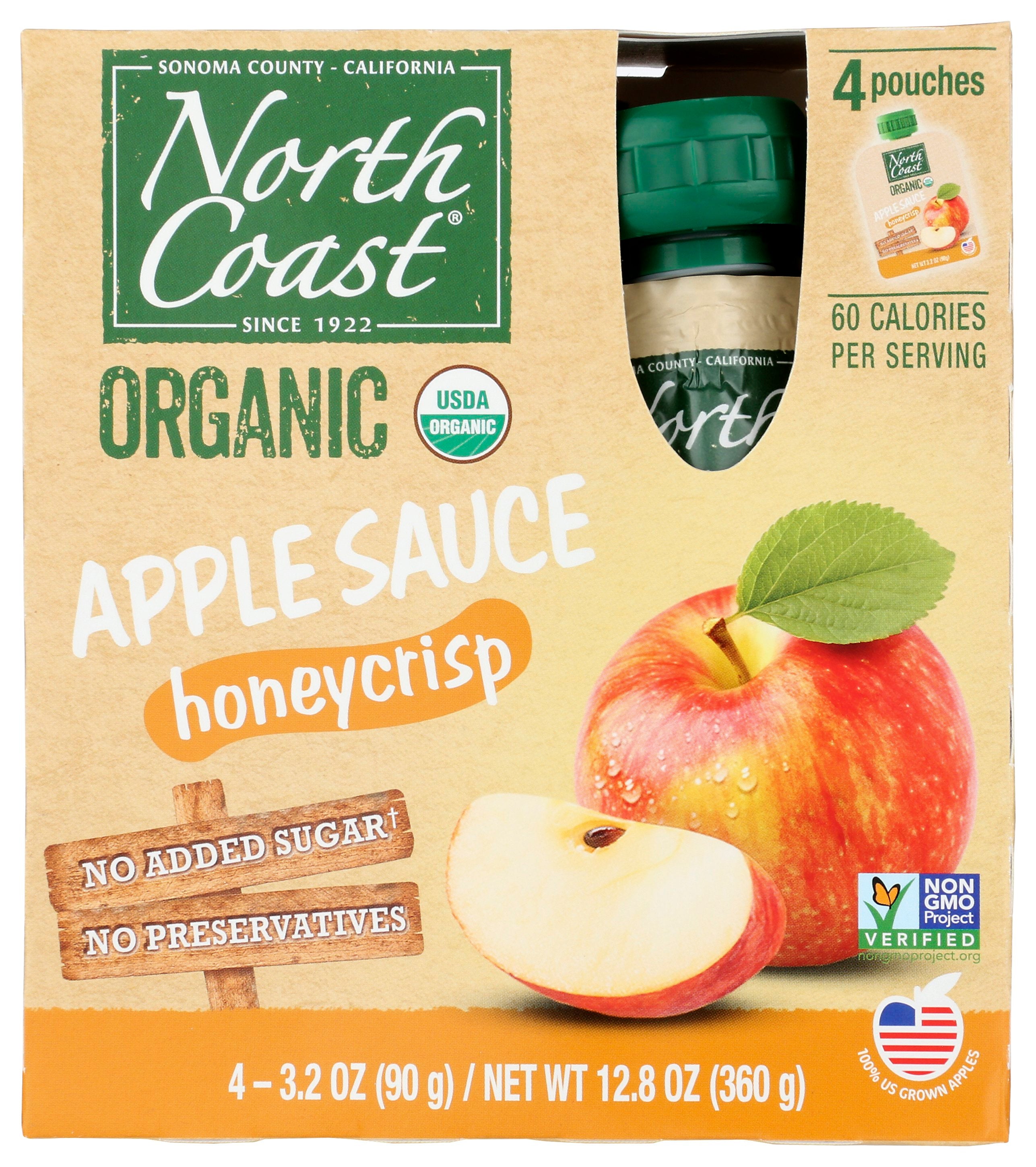 NORTH COAST APPLSCE HNYCRS 4P PCH ORG - Case of 6