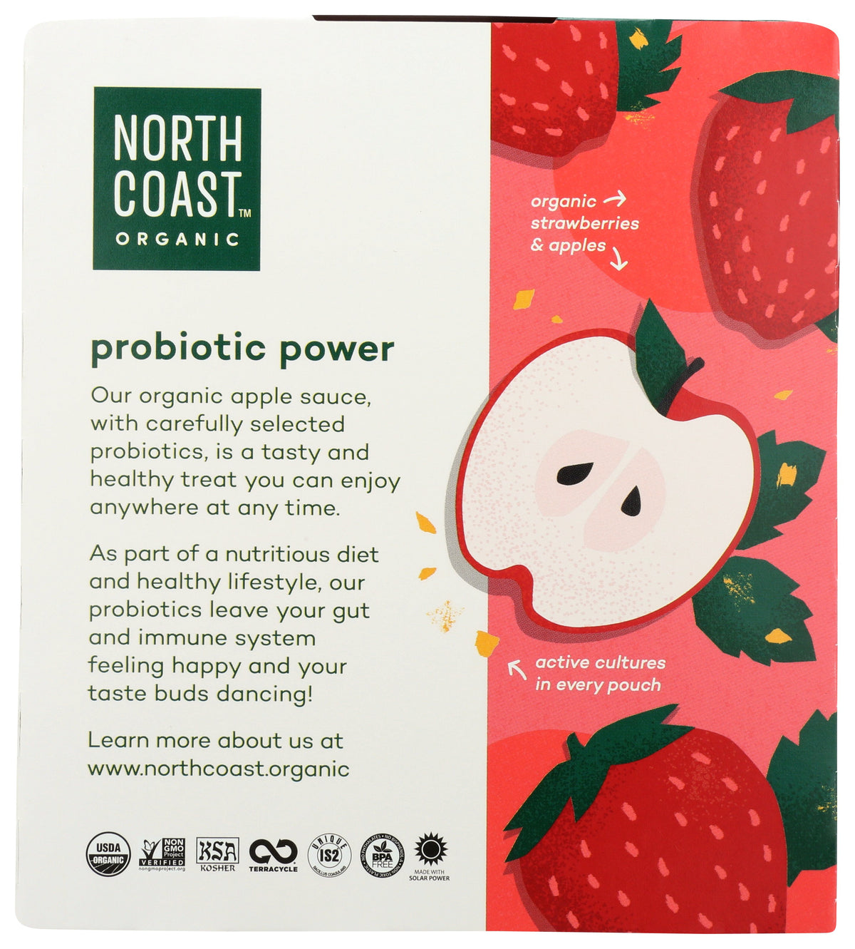 NORTH COAST APLE SCE STWBRY PBTC ORG - Case of 6