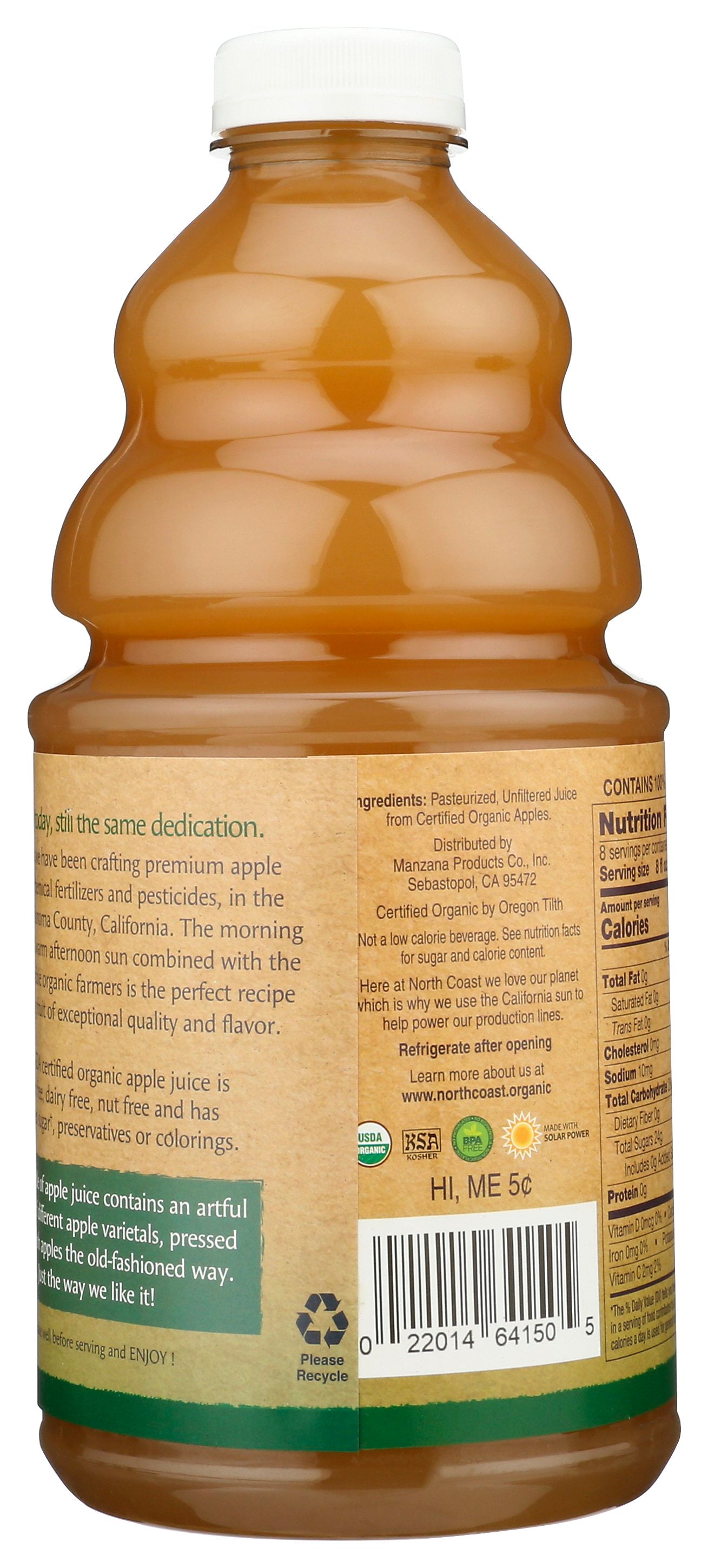 NORTH COAST JUICE APPLE PET ORG - Case of 8
