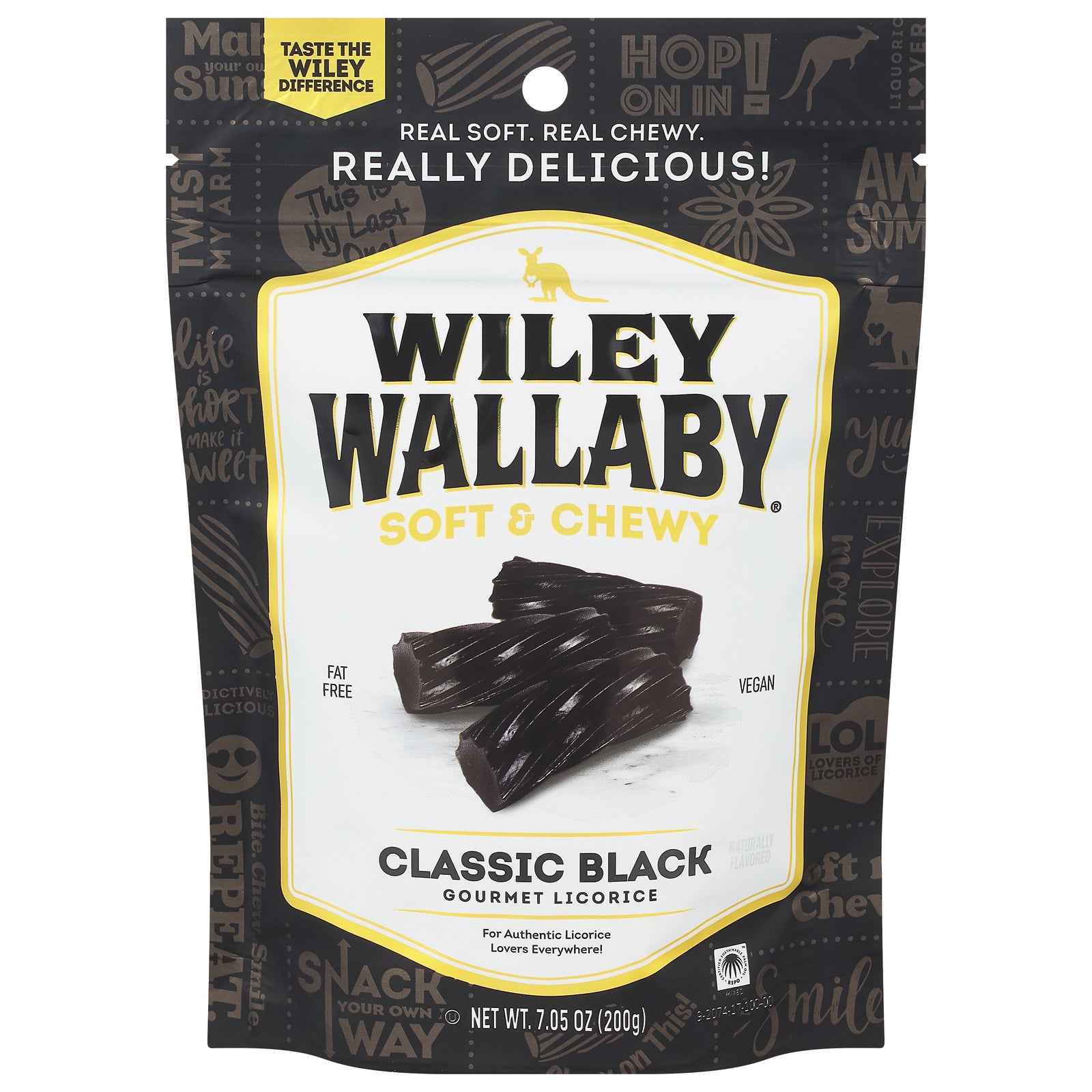 Wiley Wallaby - Licorice Classic Black - CS of 12-7.05 OZ