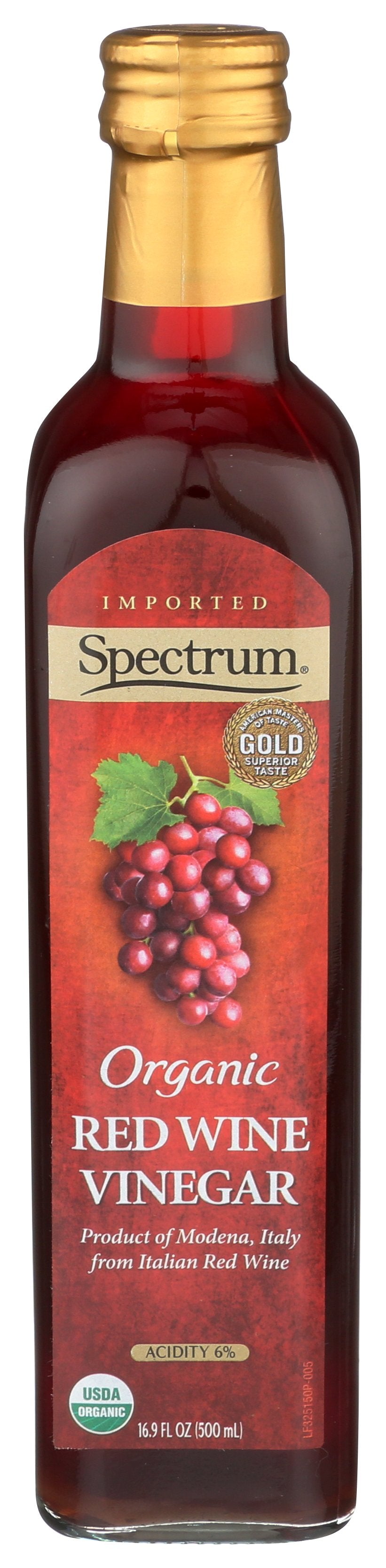 SPECTRUM NATURALS VINEGAR RED WINE ORG - Case of 6