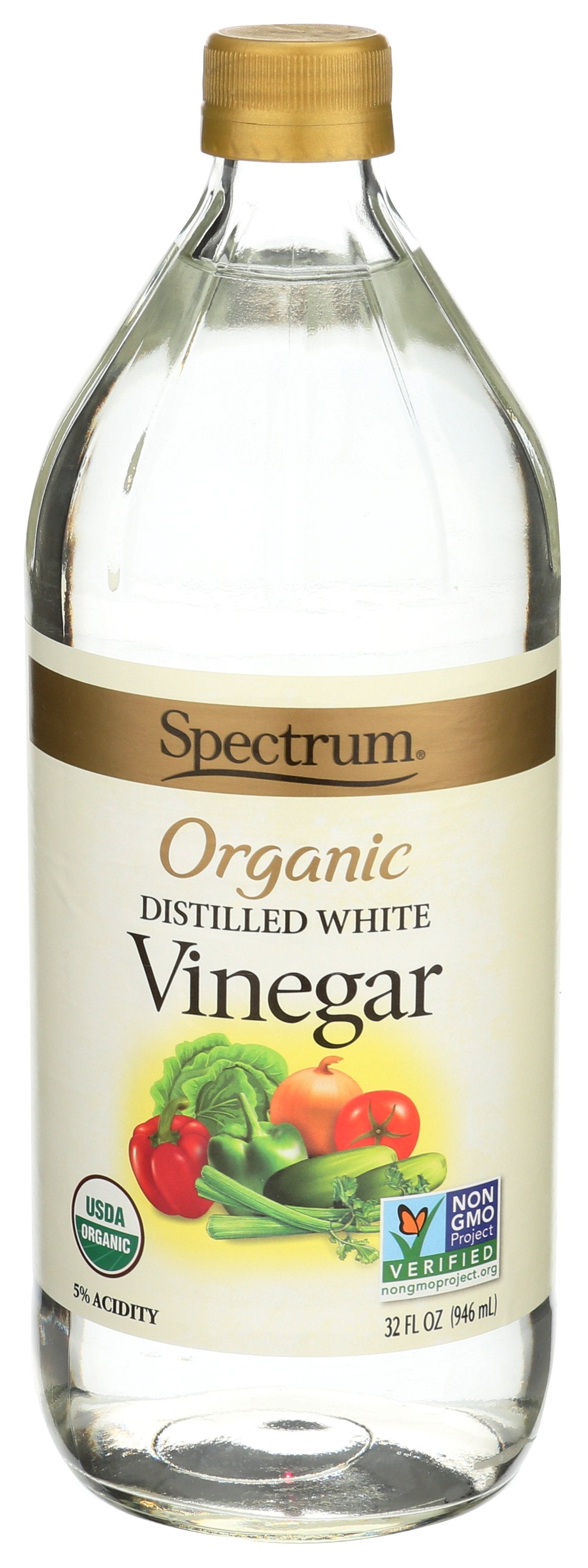 SPECTRUM NATURALS VINEGAR WHTE DISTLD ORG - Case of 6