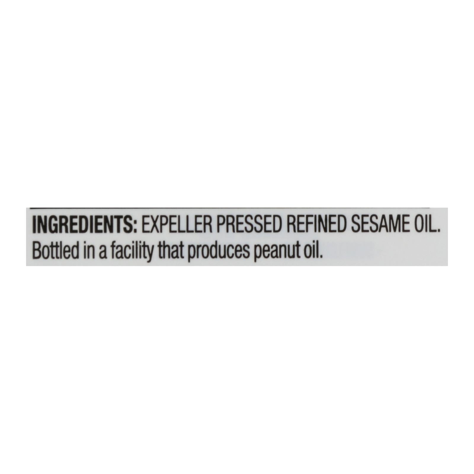 Spectrum Naturals Refined Sesame Oil - Case Of 12 - 16 Fl Oz.