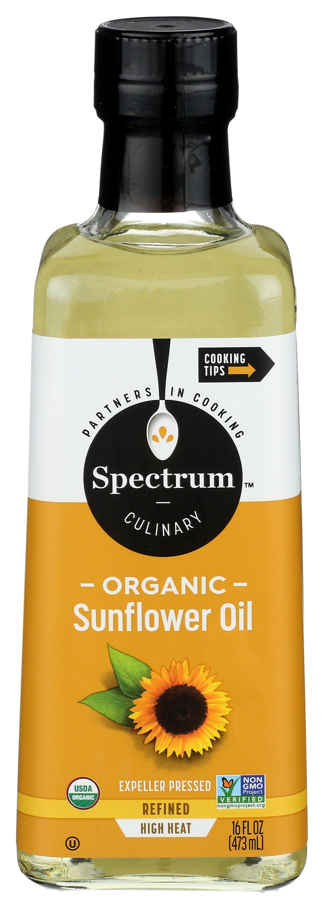 SPECTRUM NATURALS OIL SUNFLOWER REFINED SEMI - Case of 6