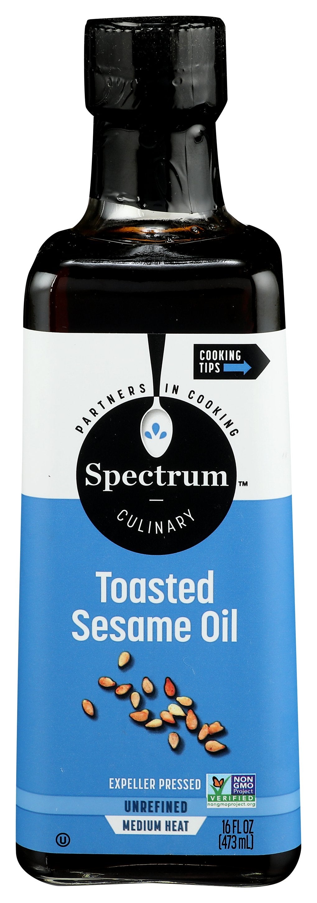 SPECTRUM NATURALS OIL SESAME TSTD UNRFINED - Case of 6 [OIL - 16 FO]