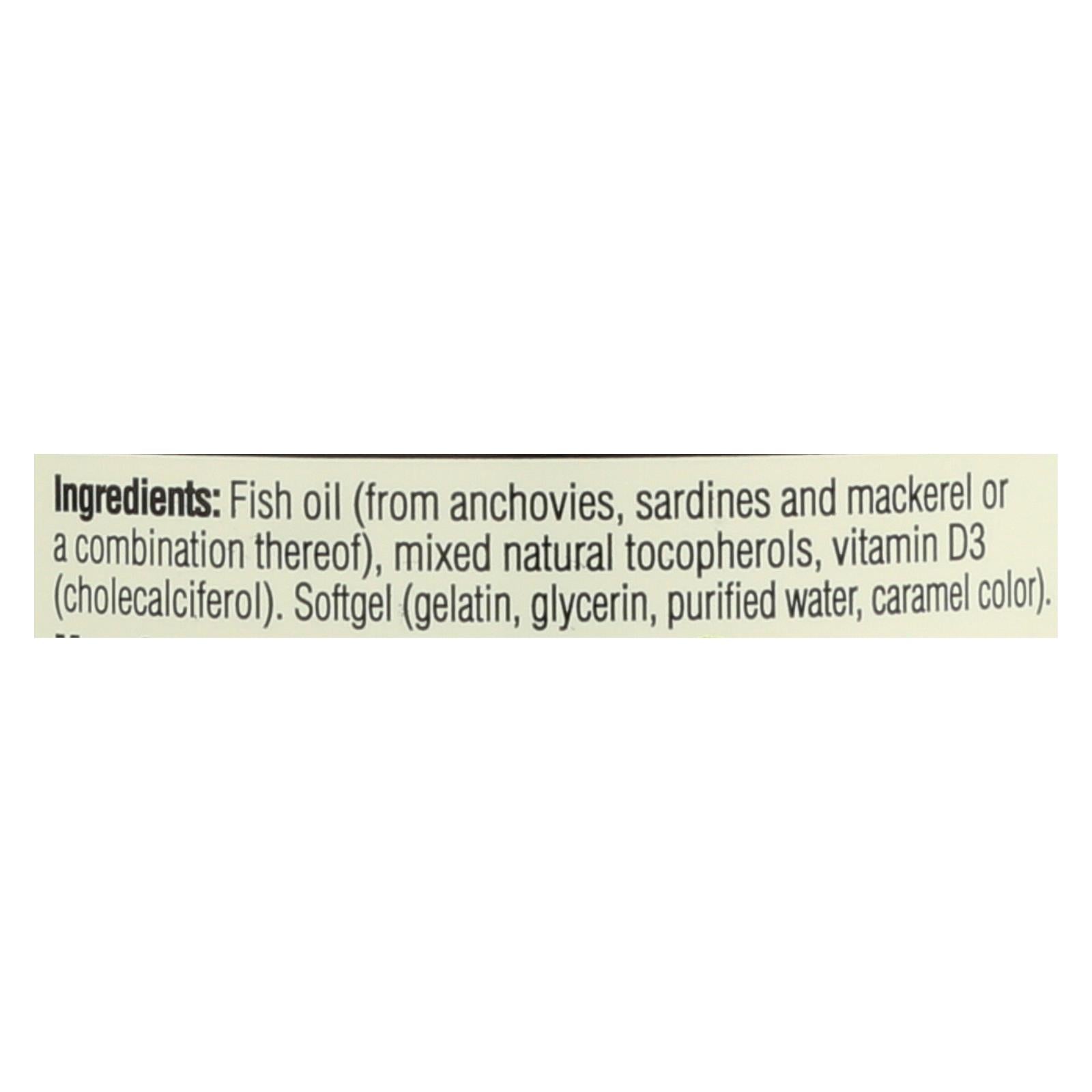 Spectrum Essentials Omega-3 Fish Oil With Vitamin D Dietary Supplement  - 1 Each - 250 SGEL