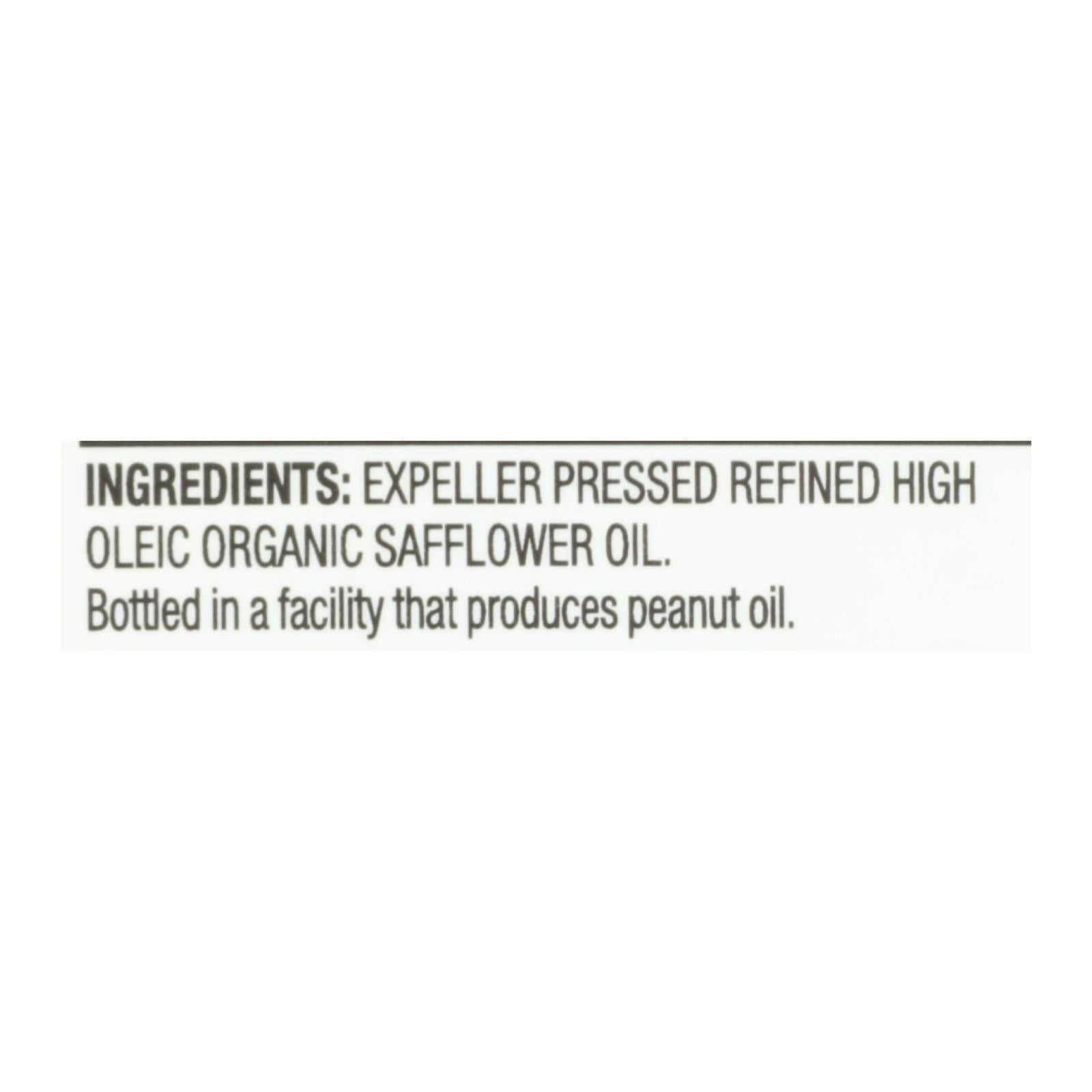 Spectrum Naturals High Heat Refined Organic Safflower Oil - Case Of 12 - 16 Fl Oz.