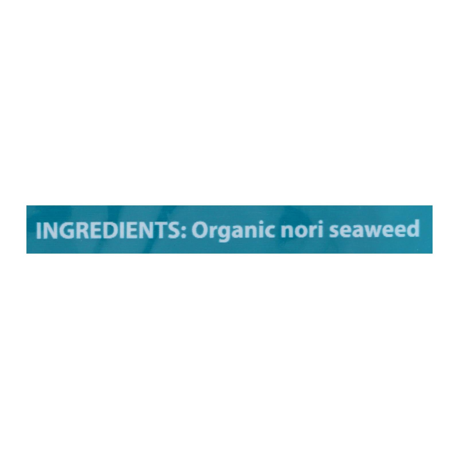 Emerald Cove Organic Pacific Nori - Untoasted Hoshi - Silver Grade - .9 Oz - Case Of 6