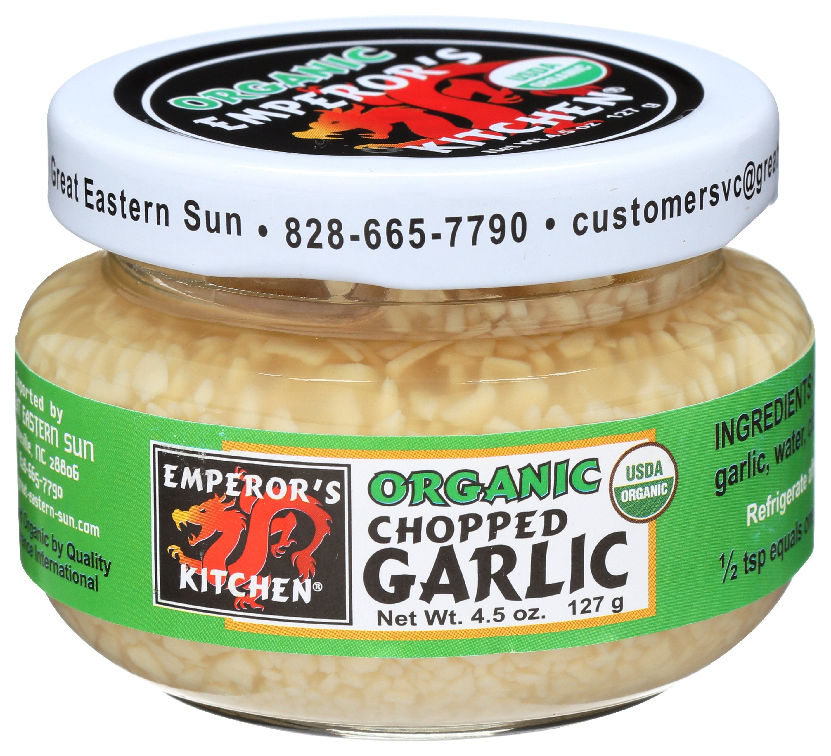 EMPERORS KITCHEN GARLIC CHOPPED ORG