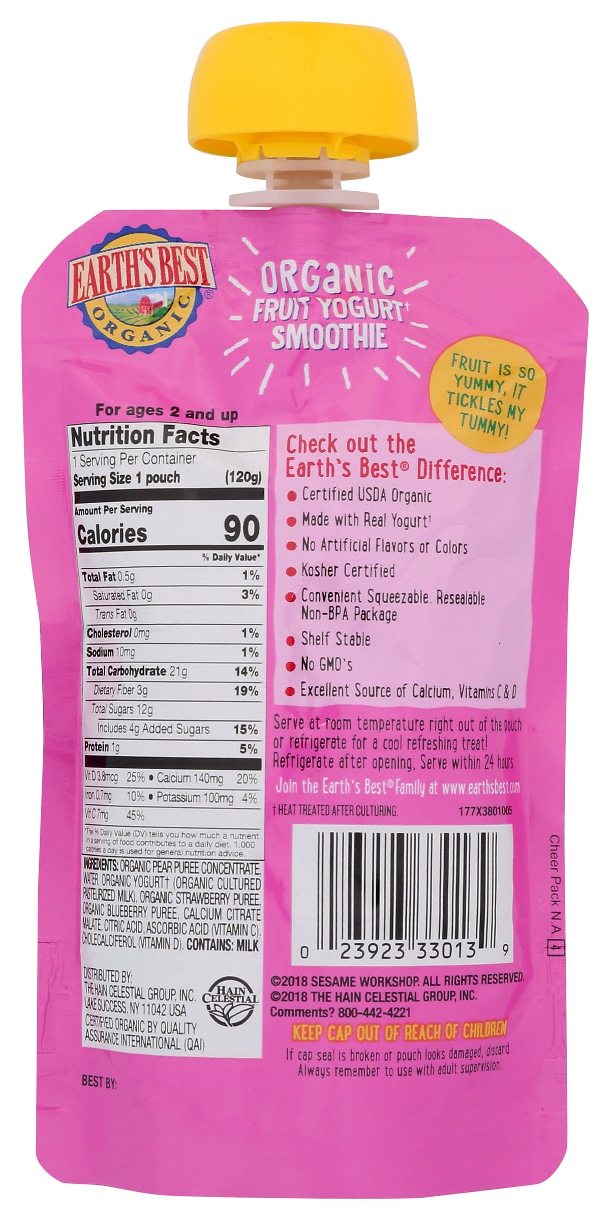 EARTHS BEST SMOOTHIE MIX BRY SST - Case of 6