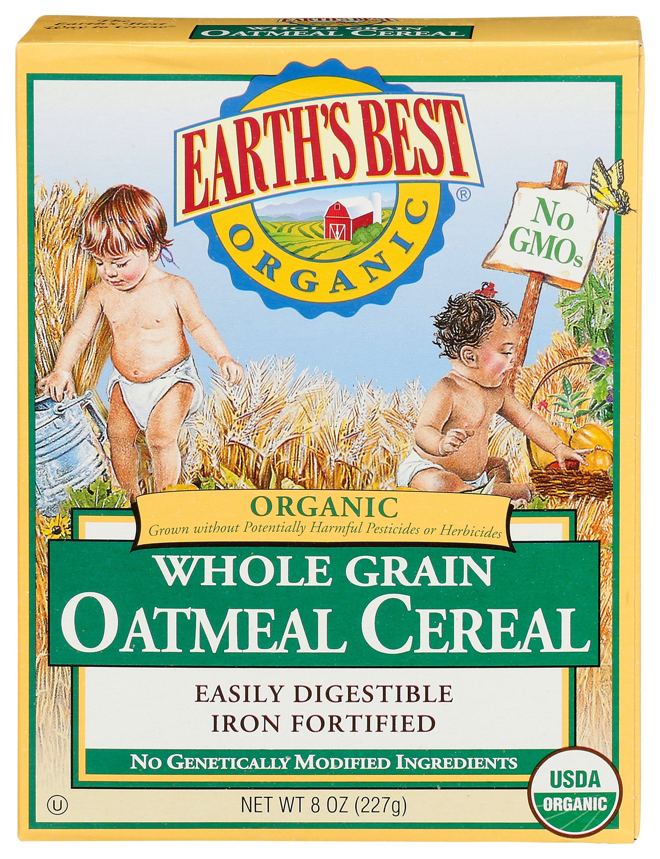 EARTHS BEST CEREAL OATMEAL ORG
