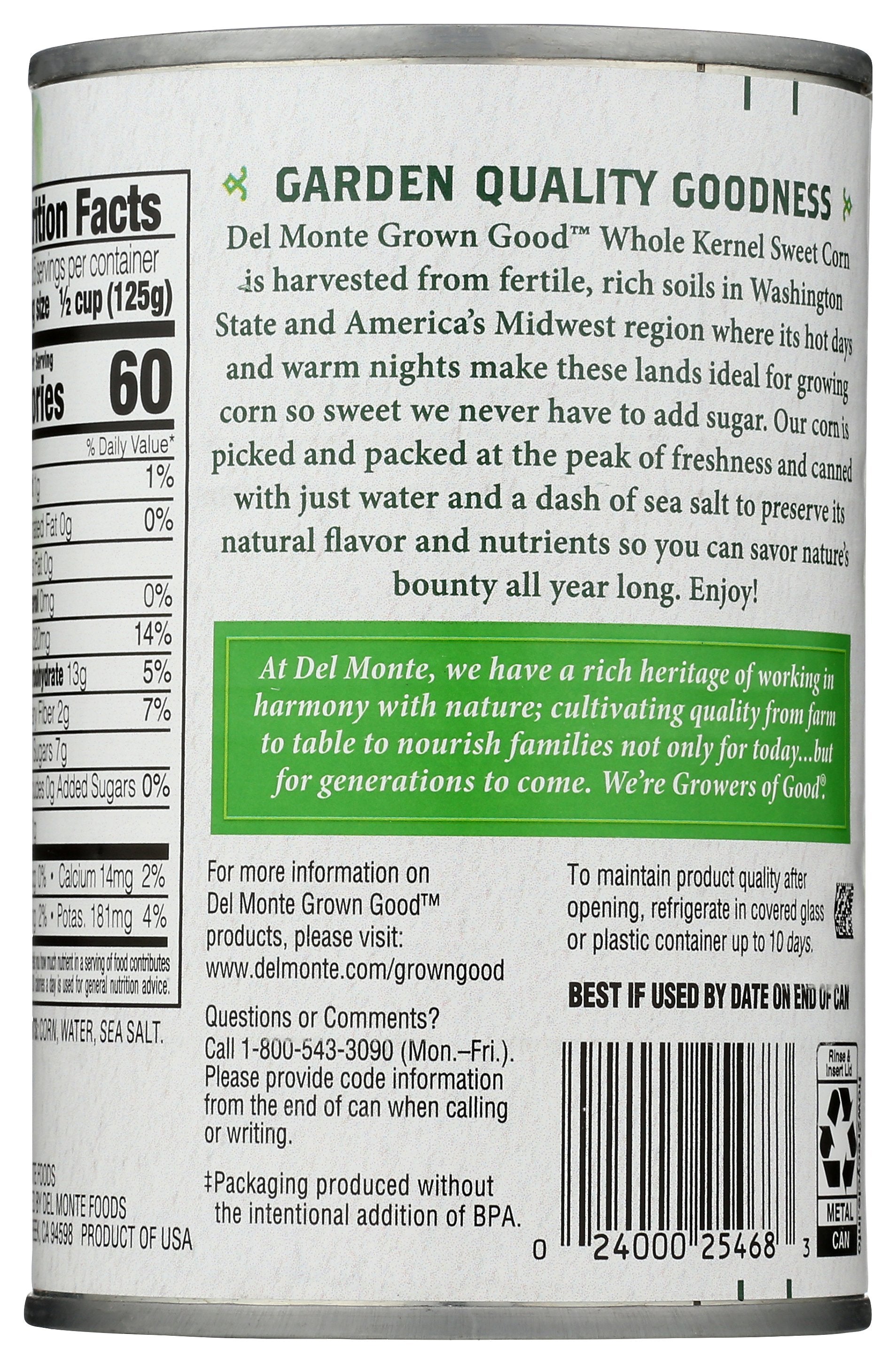 DEL MONTE CORN WHOLE KERNEL - Case of 12