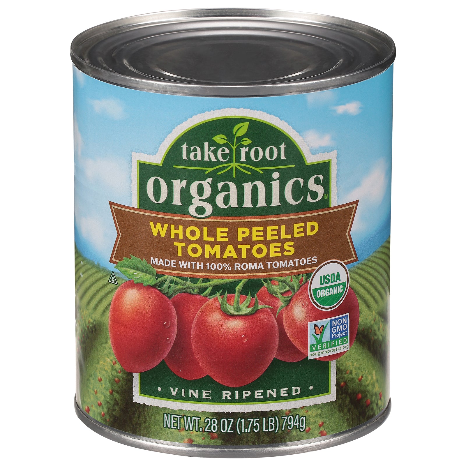 Take Root Organics - Tomatoes Og2 Whole Peeled - CS of 6-28 OZ