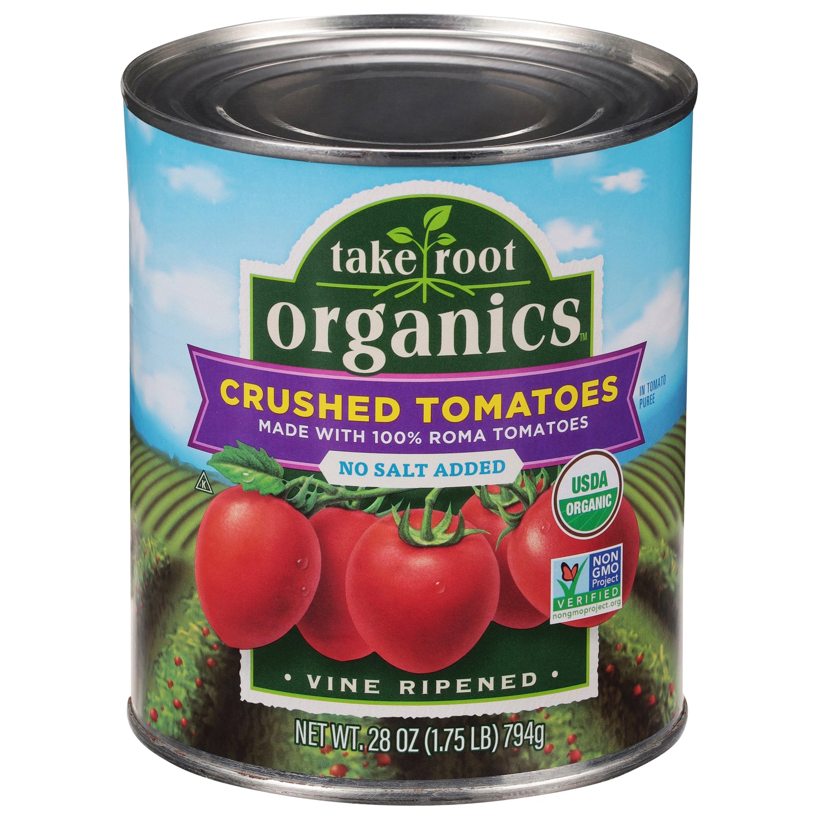 Take Root Organics - Tomatoes Og2 Crshd Nosalt - CS of 6-28 OZ