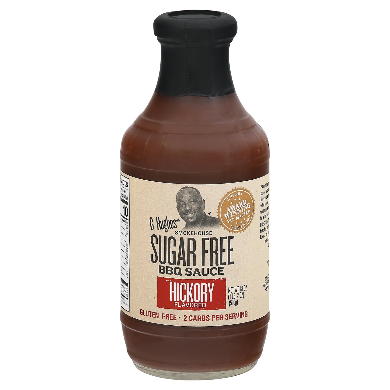 G Hughes BBQ Sauce - Hickory - Case of 6 - 18 oz.