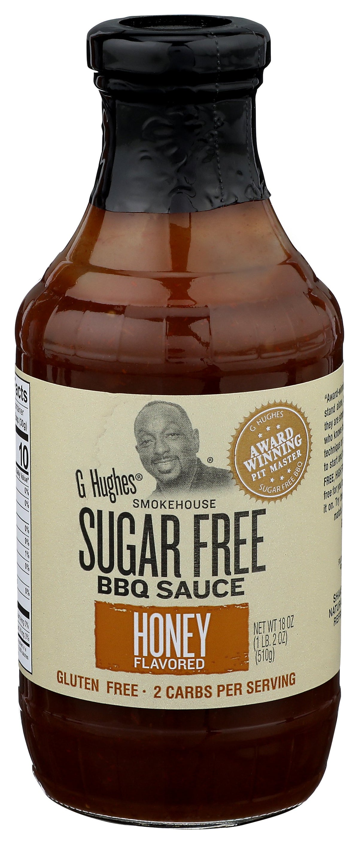 G HUGHES SAUCE BBQ SF HONEY - Case of 6