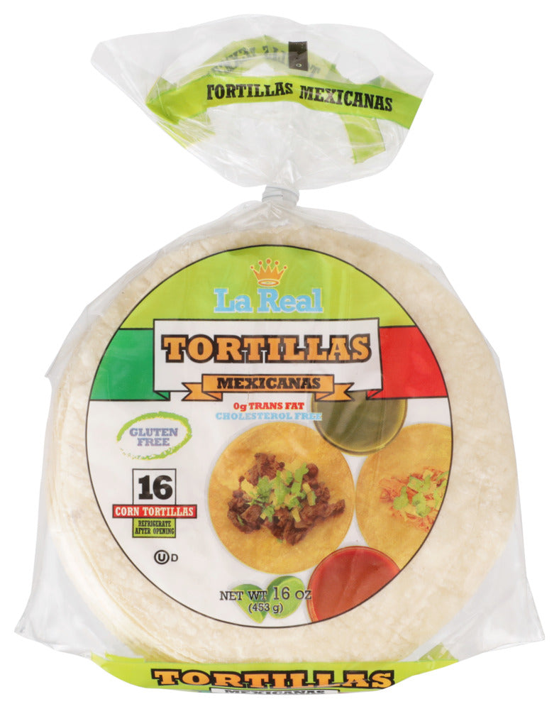 La Real Tortilla Corn Mexicanas - Pack of 25 - 16 Oz
