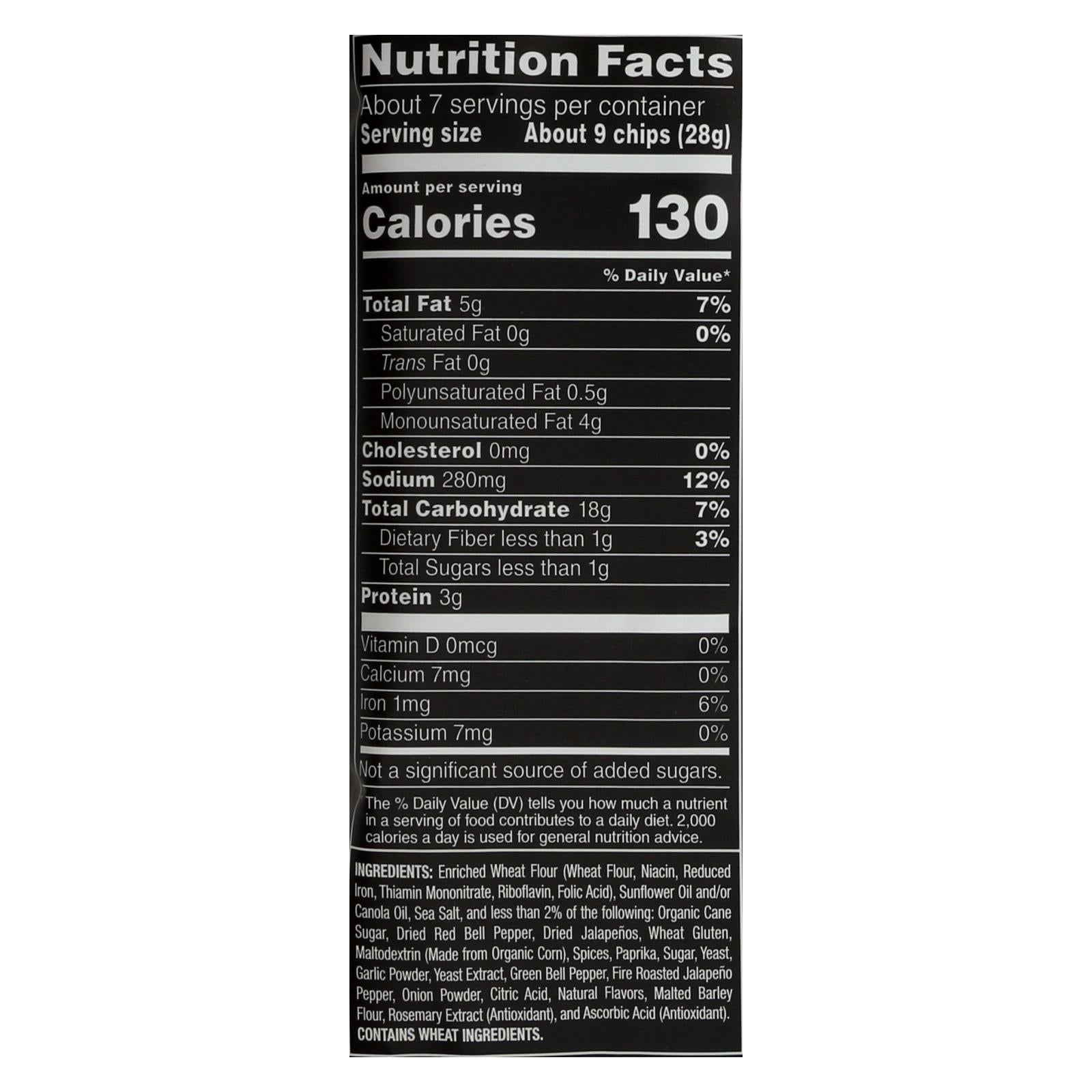 Stacy's Fire Roasted Jalapeno Pita Chips, 12 Pack, 7.33oz