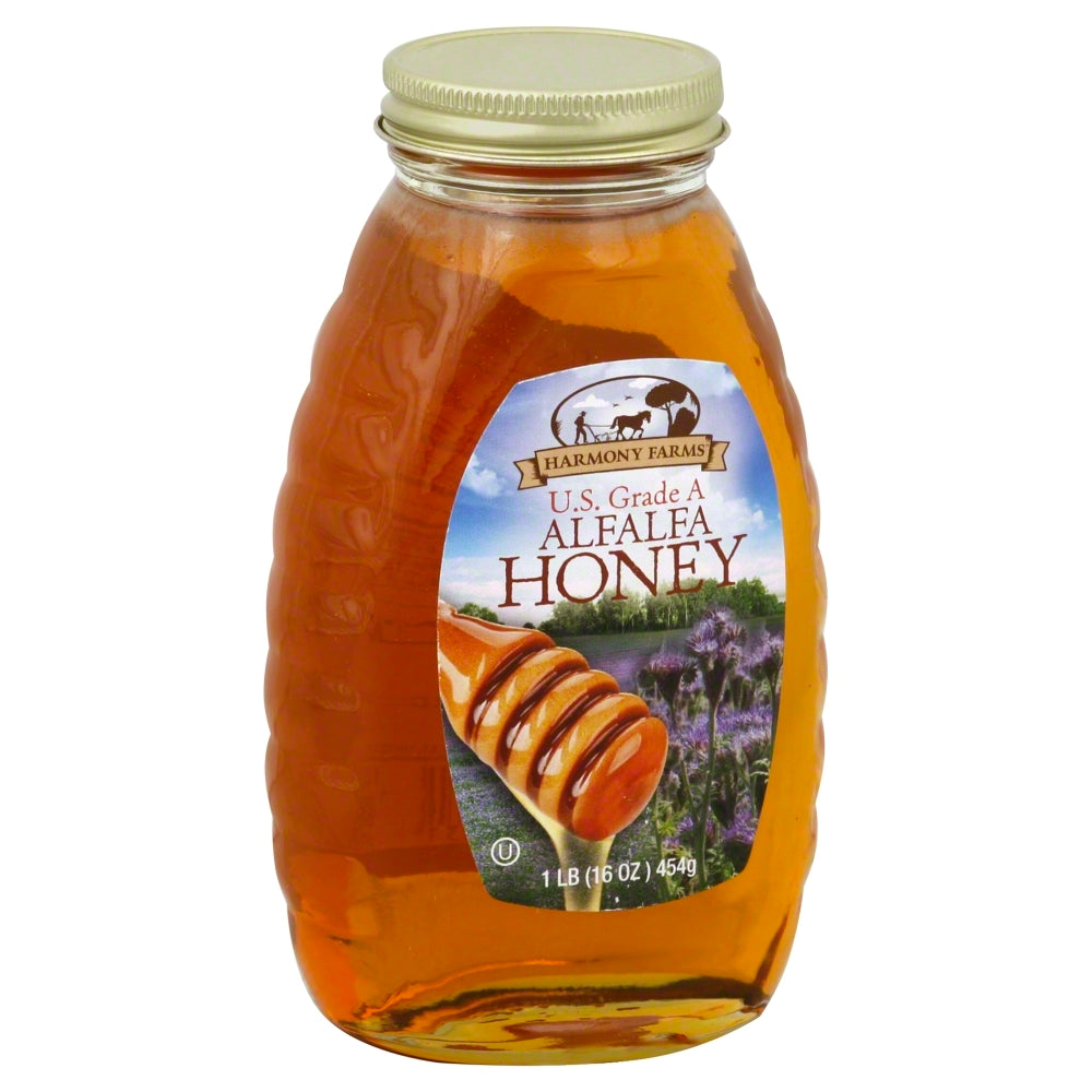 Harmony Farms Honey Alfalfa - Case of 6 - 16 oz