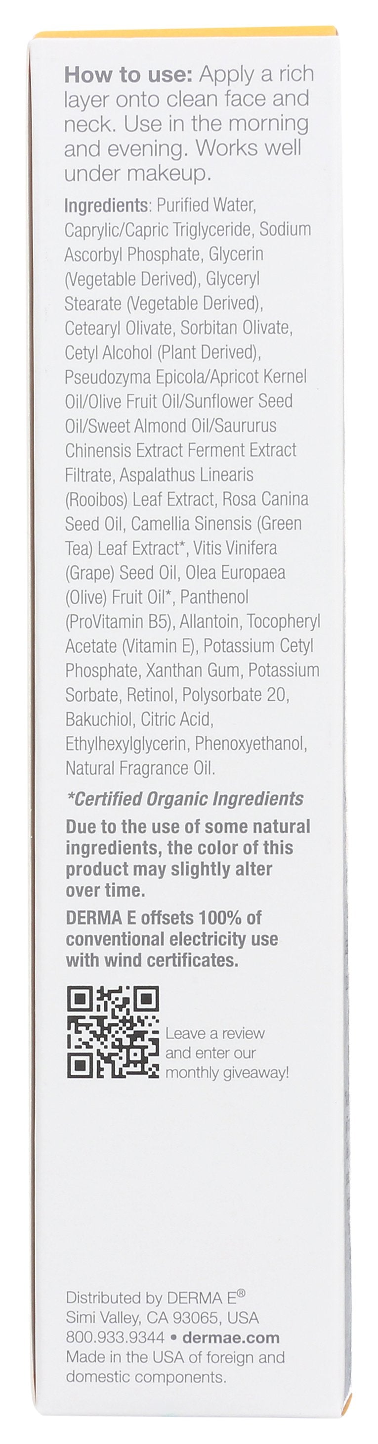 DERMA E MOISTRZR RENEWNG VITAMN C
