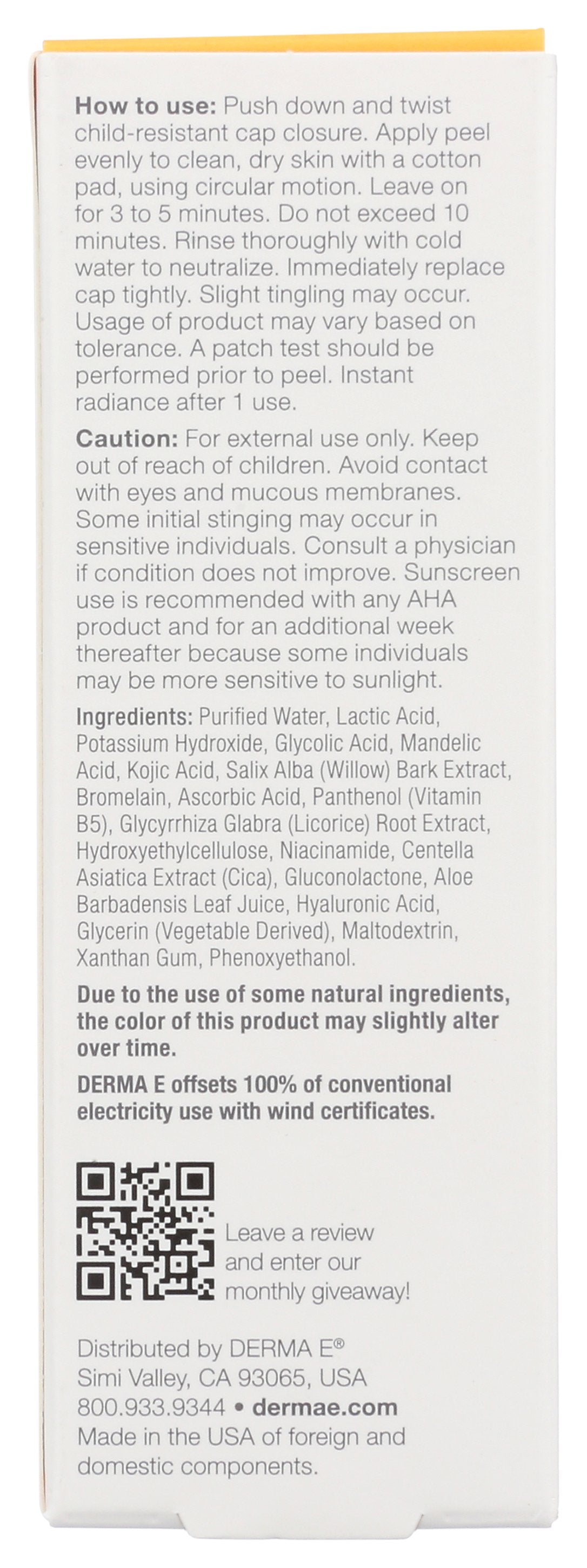 DERMA E PEEL LIQUID VITAMINC RDN